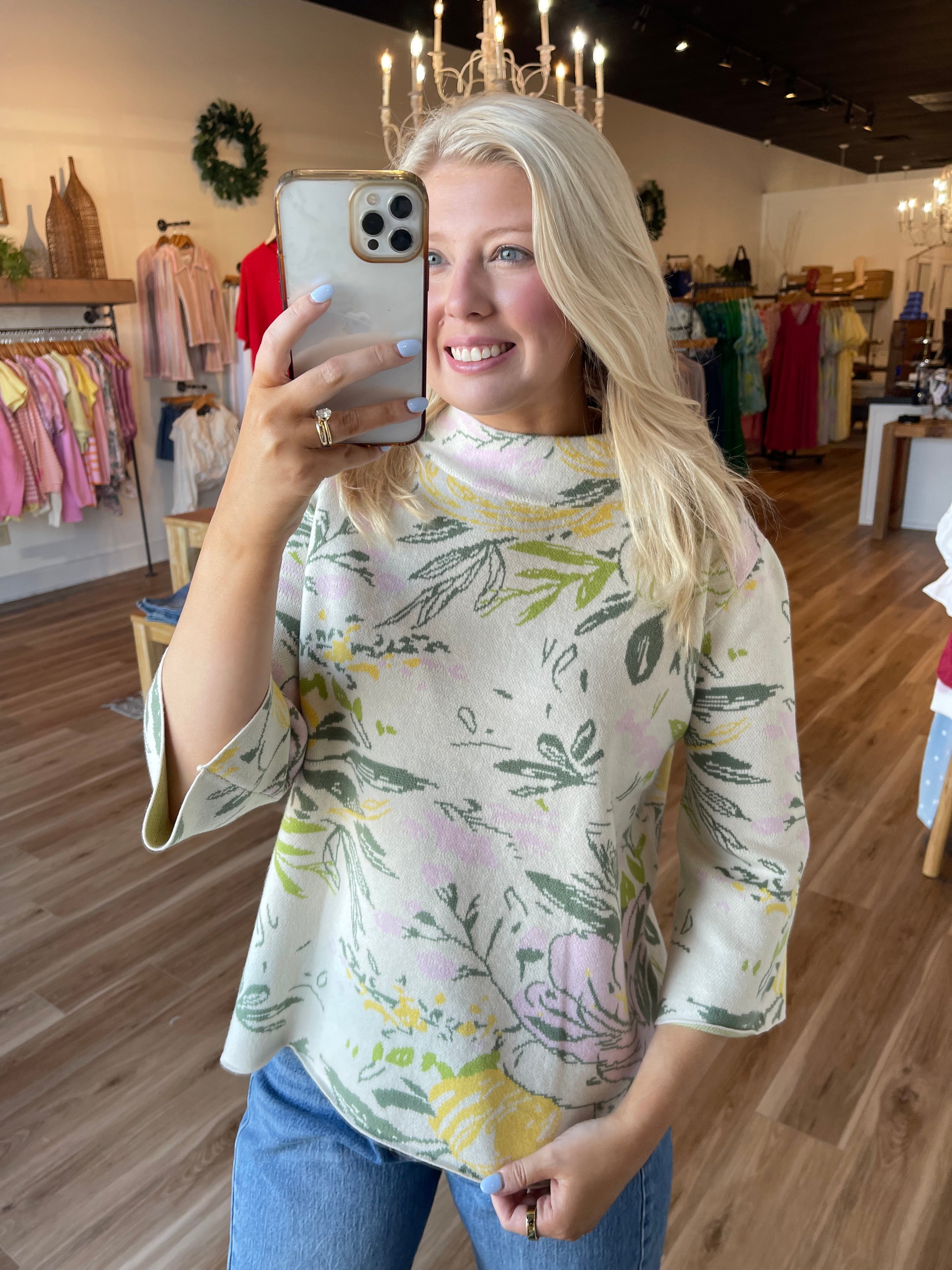 Mallory Floral Sweater