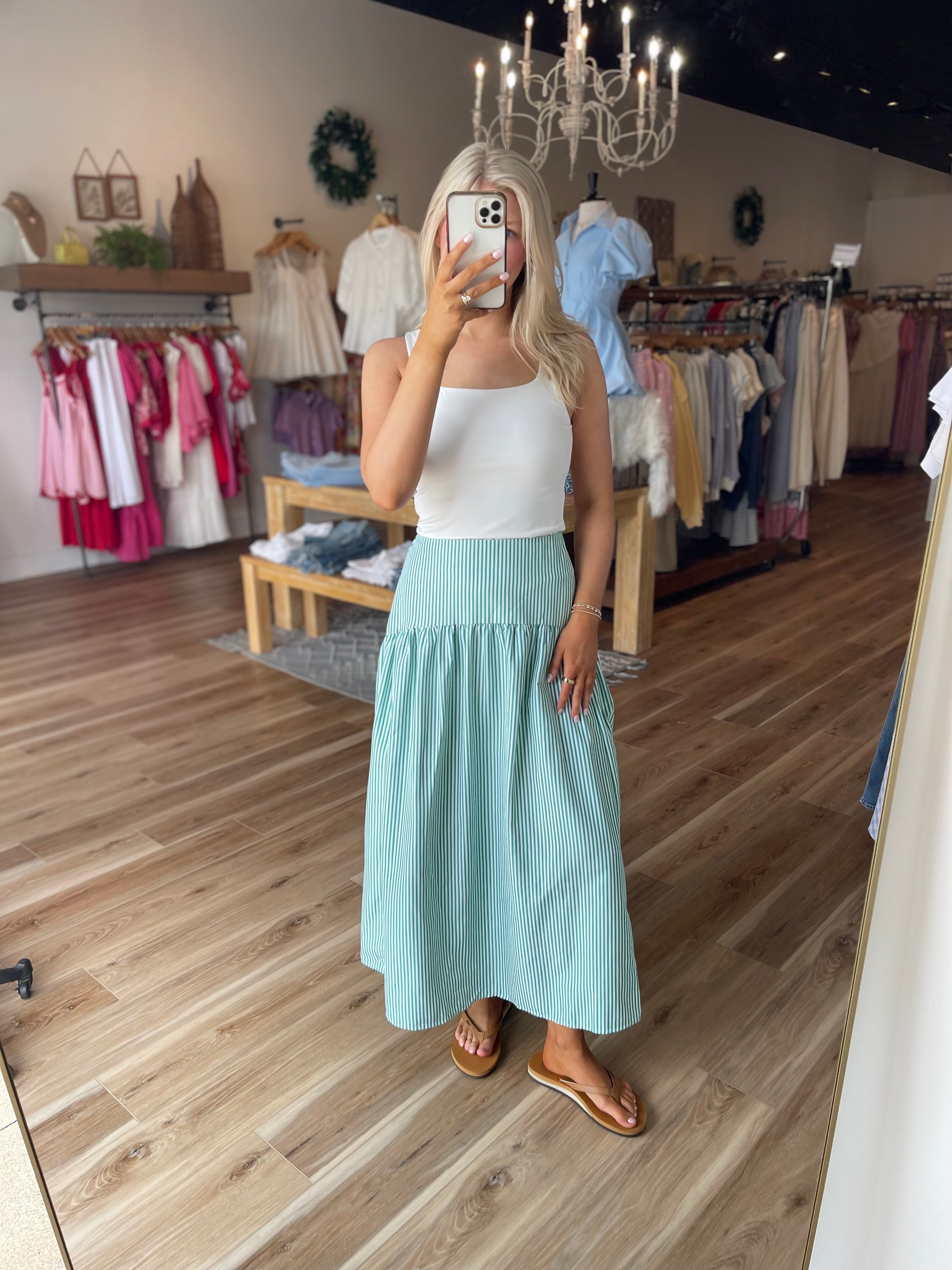 Jessie Striped Maxi Skirt