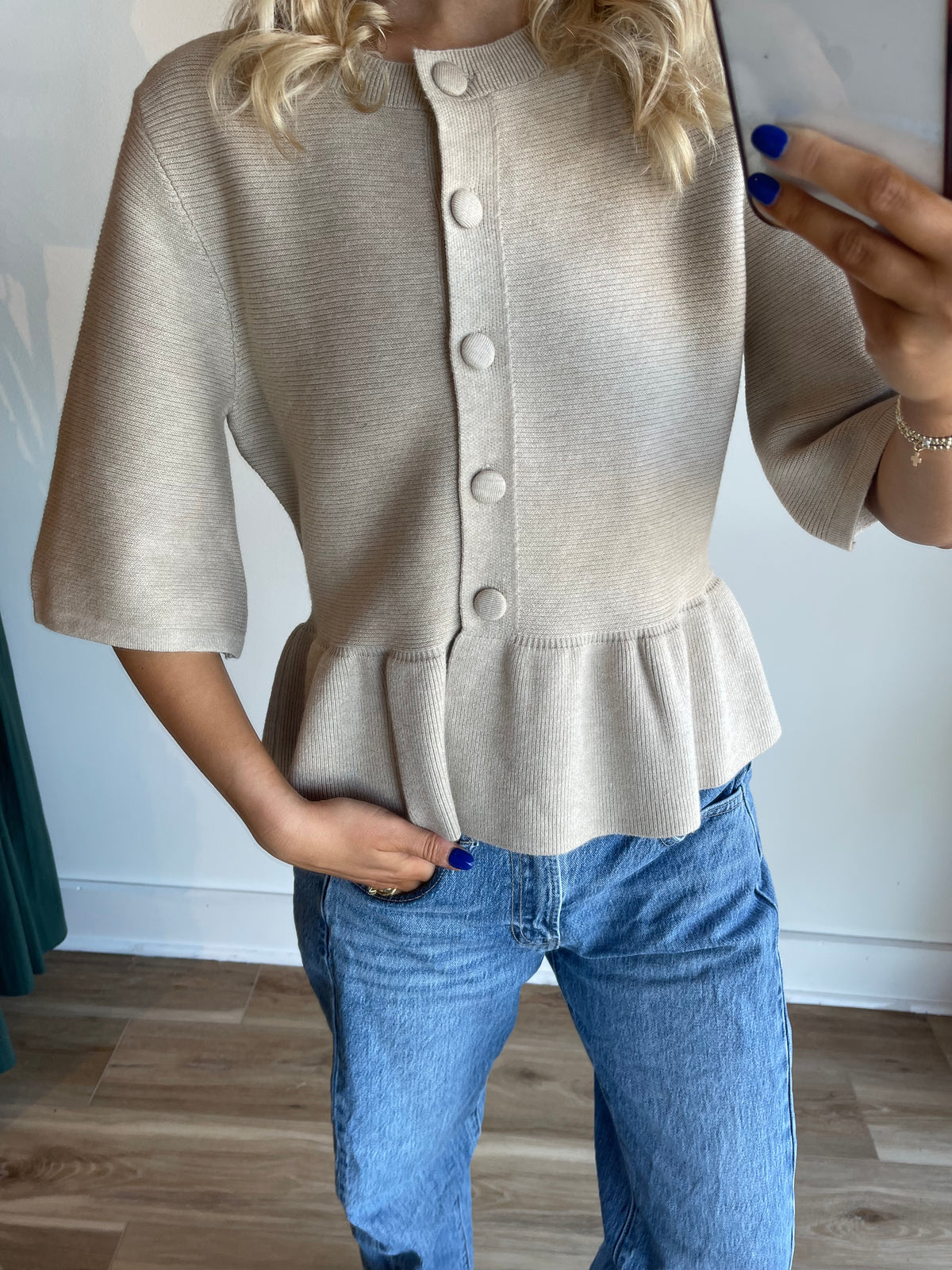 Marlee Peplum Knit Top
