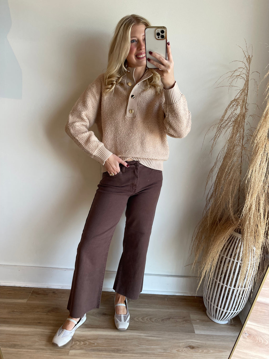 Carson Slim Wide Leg Jean