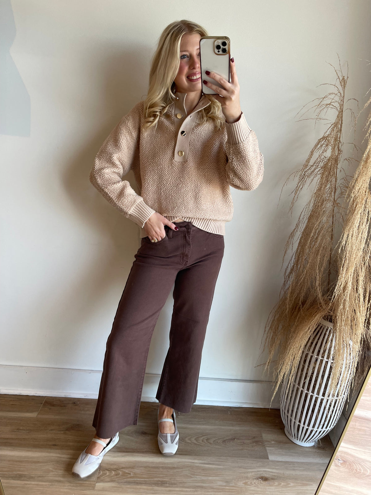 Carson Slim Wide Leg Jean