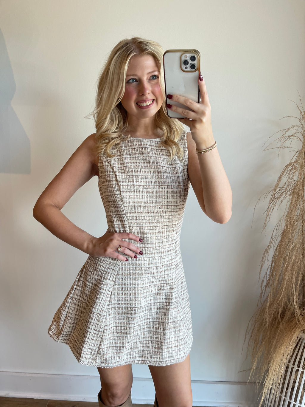 Camila Tweed Mini Dress