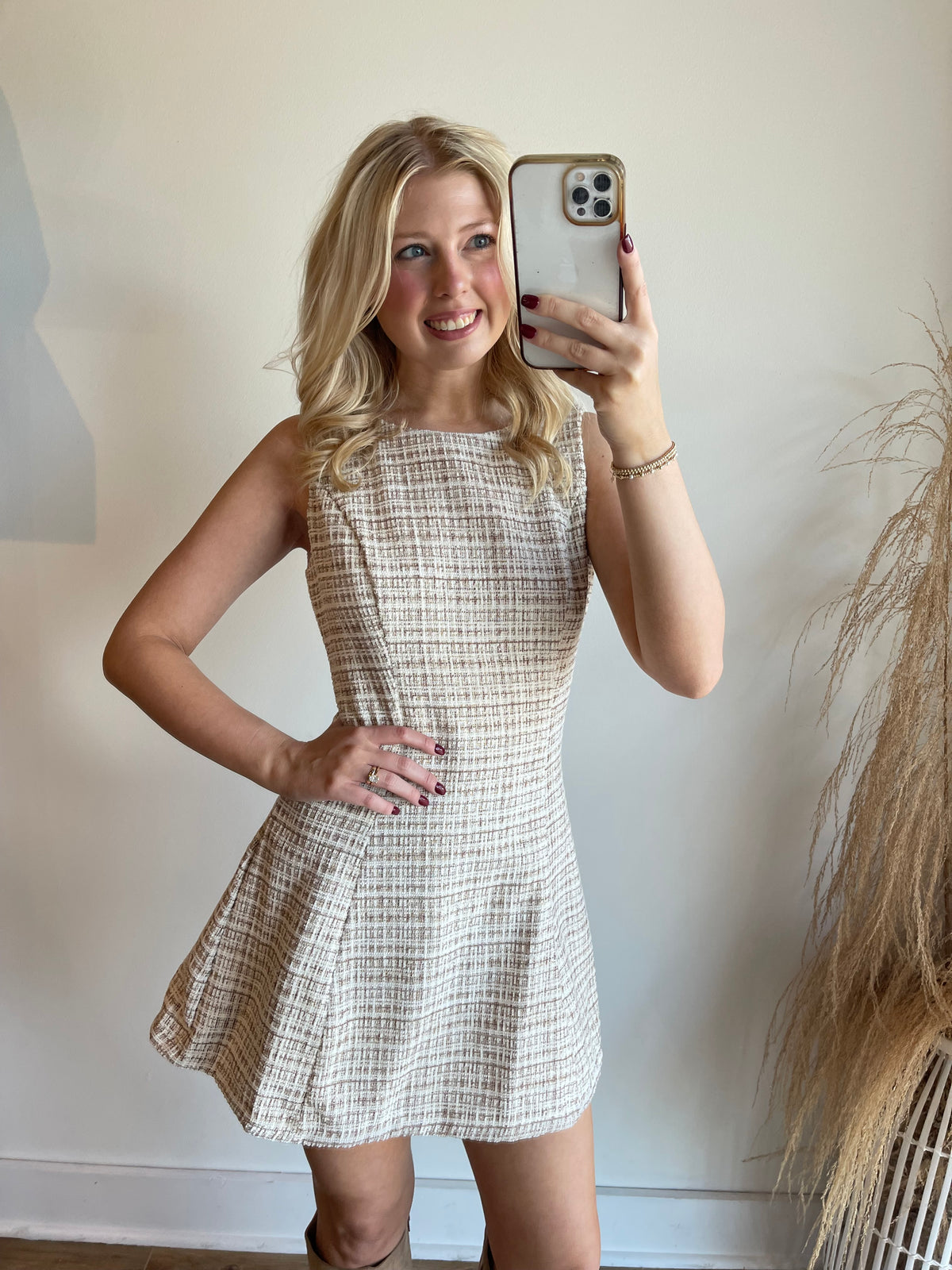 Camila Tweed Mini Dress