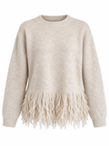 Amber Fringe Knit Top