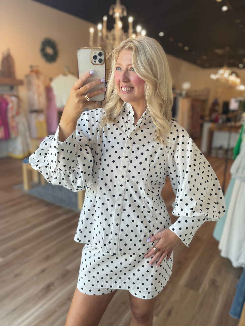 Frankie Polka Dot Top