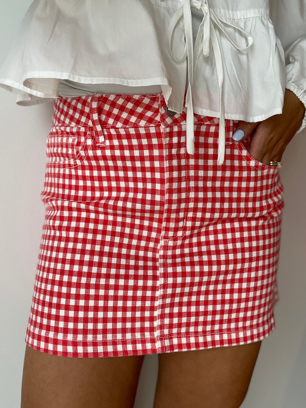The Micro Mini Skirt - Gingham