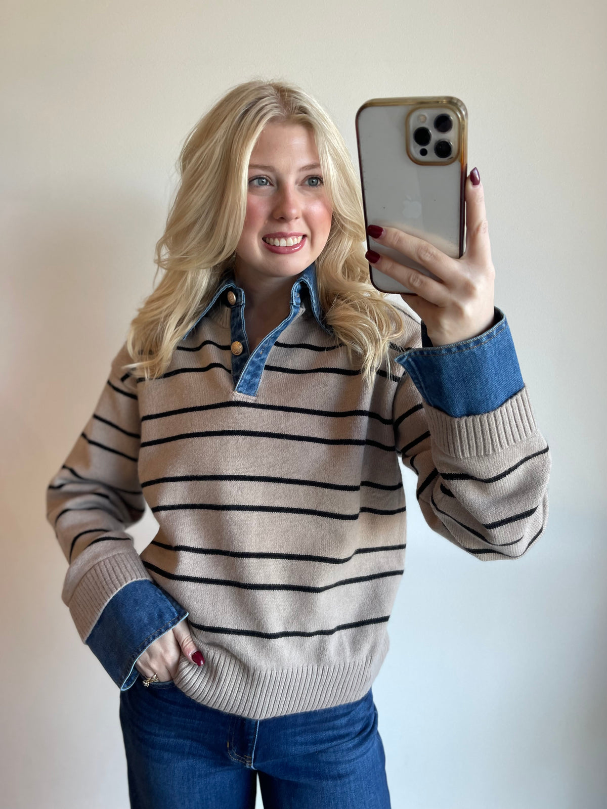 Alaina Striped Sweater