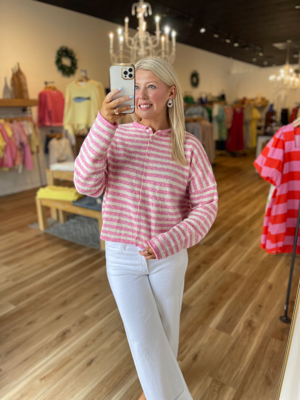 Norah Striped Cardigan