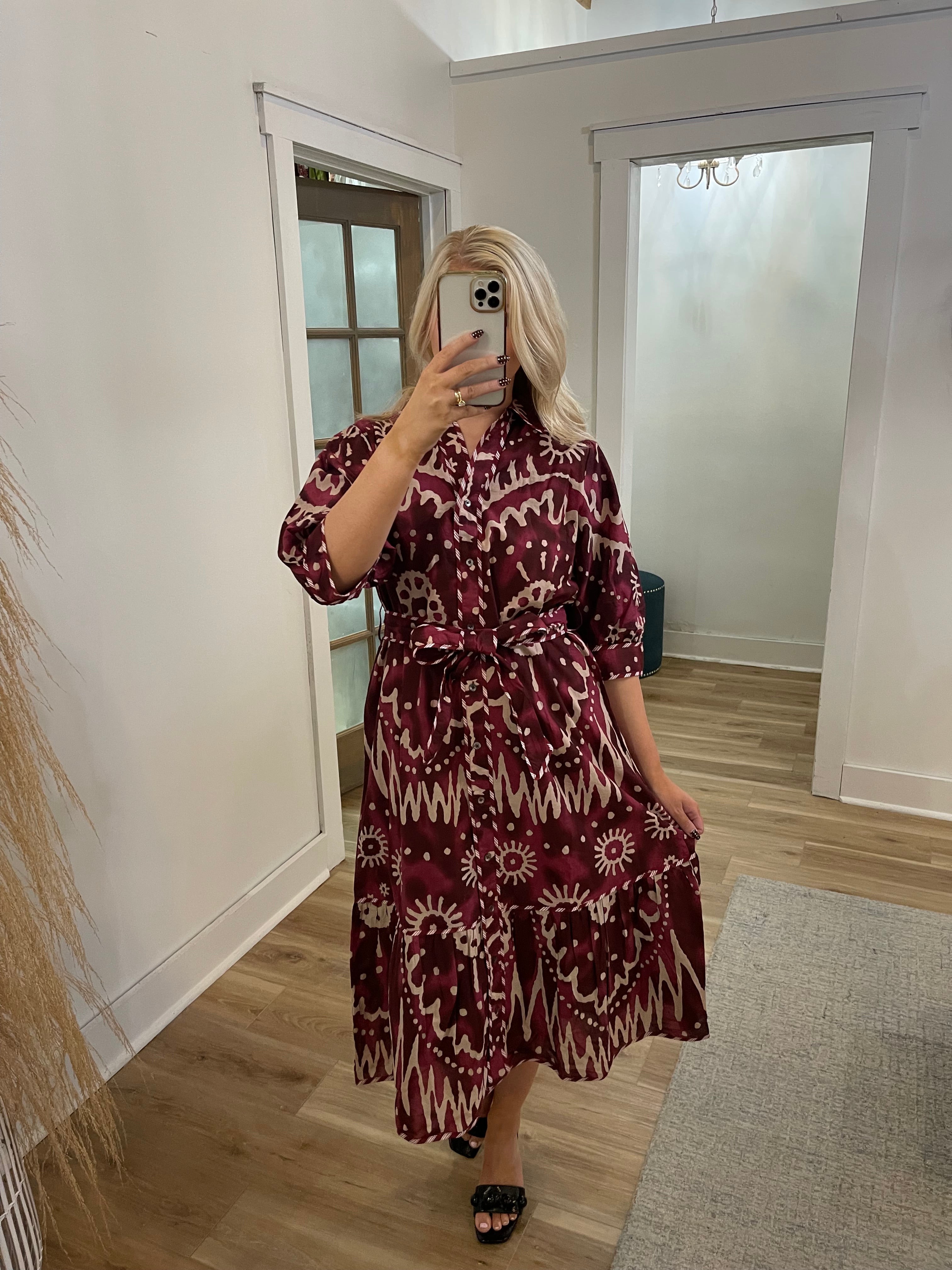 Garnet Midi Dress