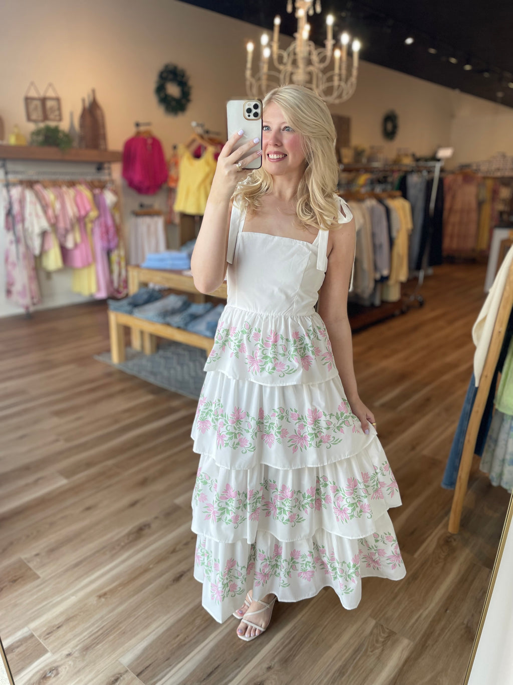 Sage Floral Maxi Dress