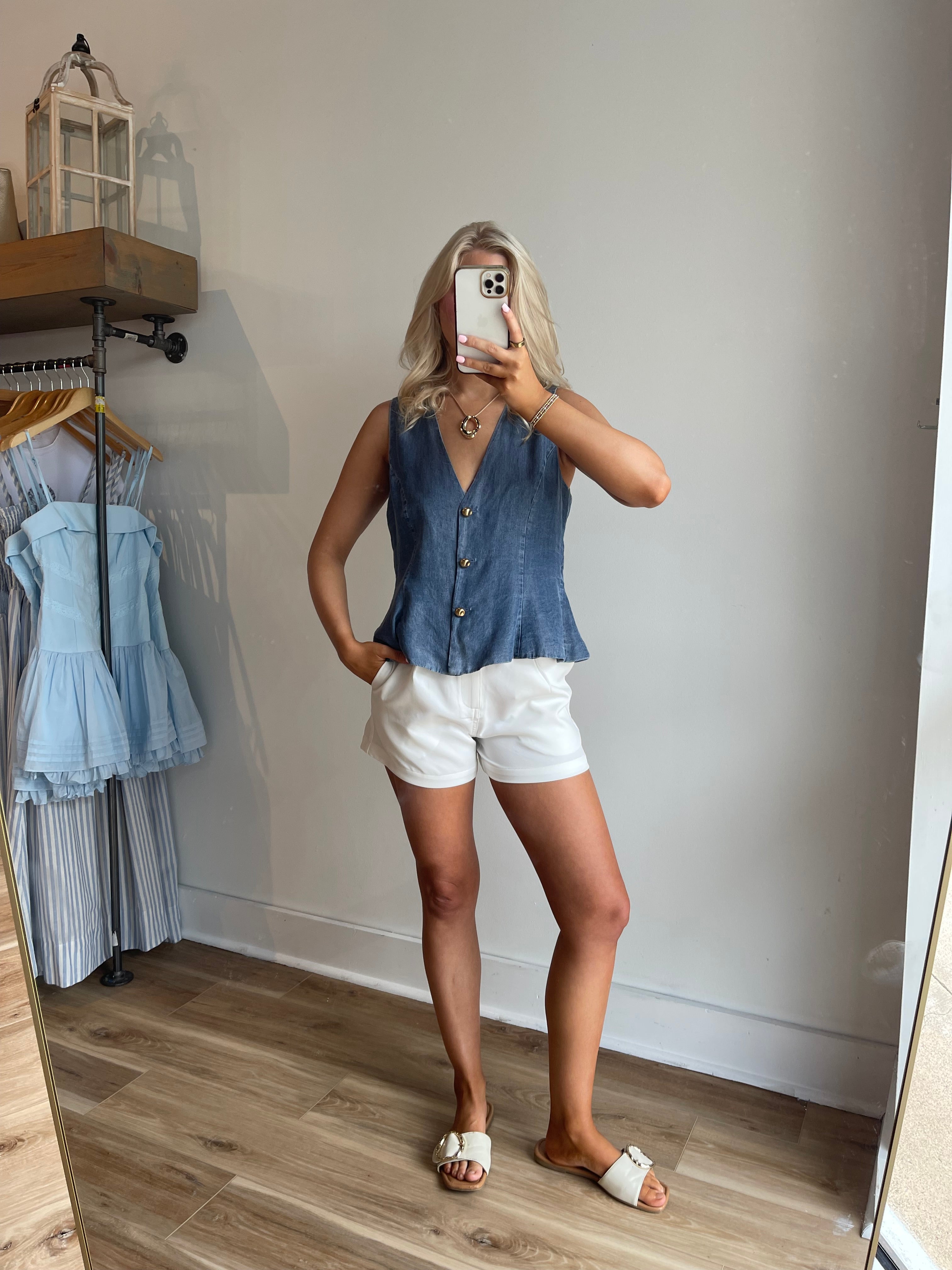 Demi Denim Vest
