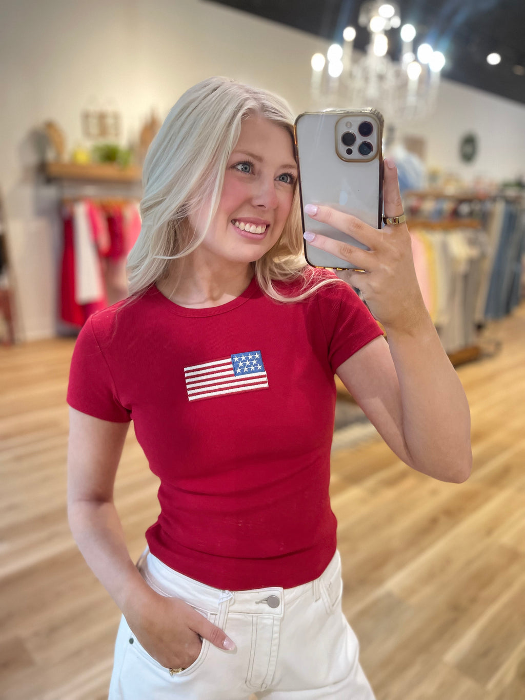 Flag Fitted Tee