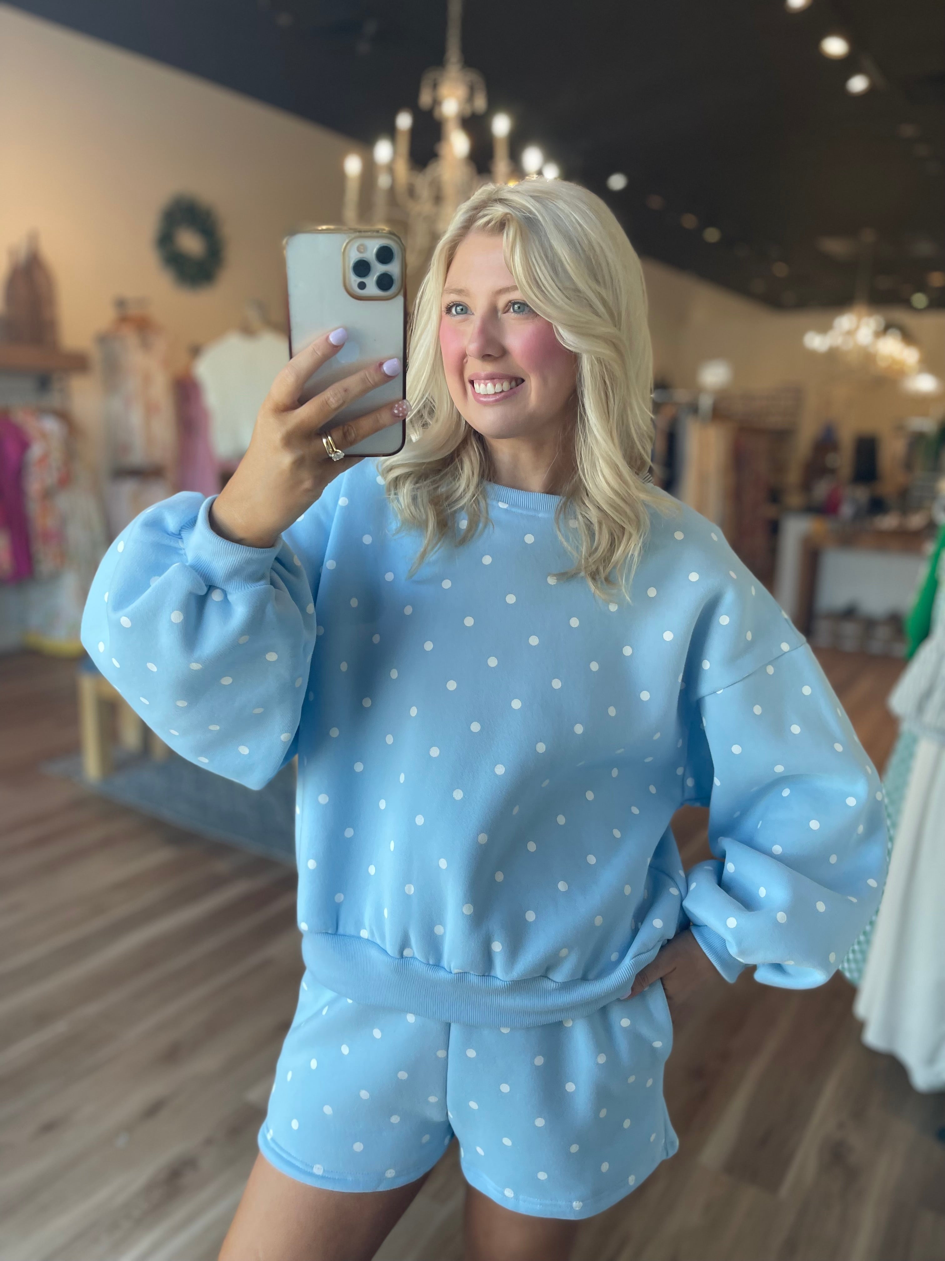 Polka Dot Fleece Set