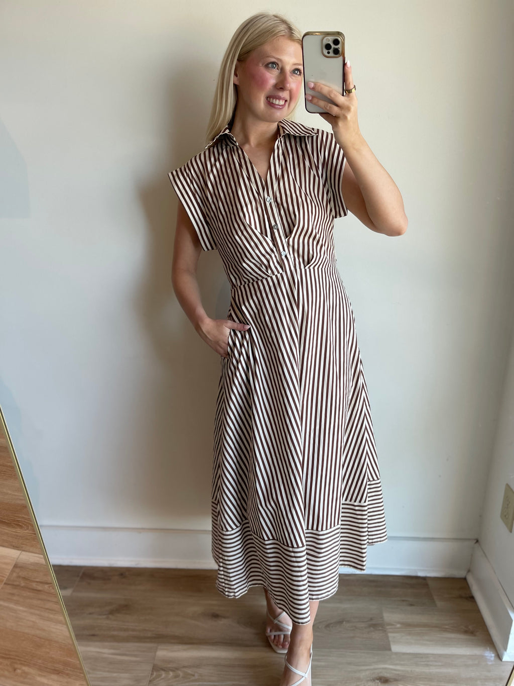 Raven Stripe Midi