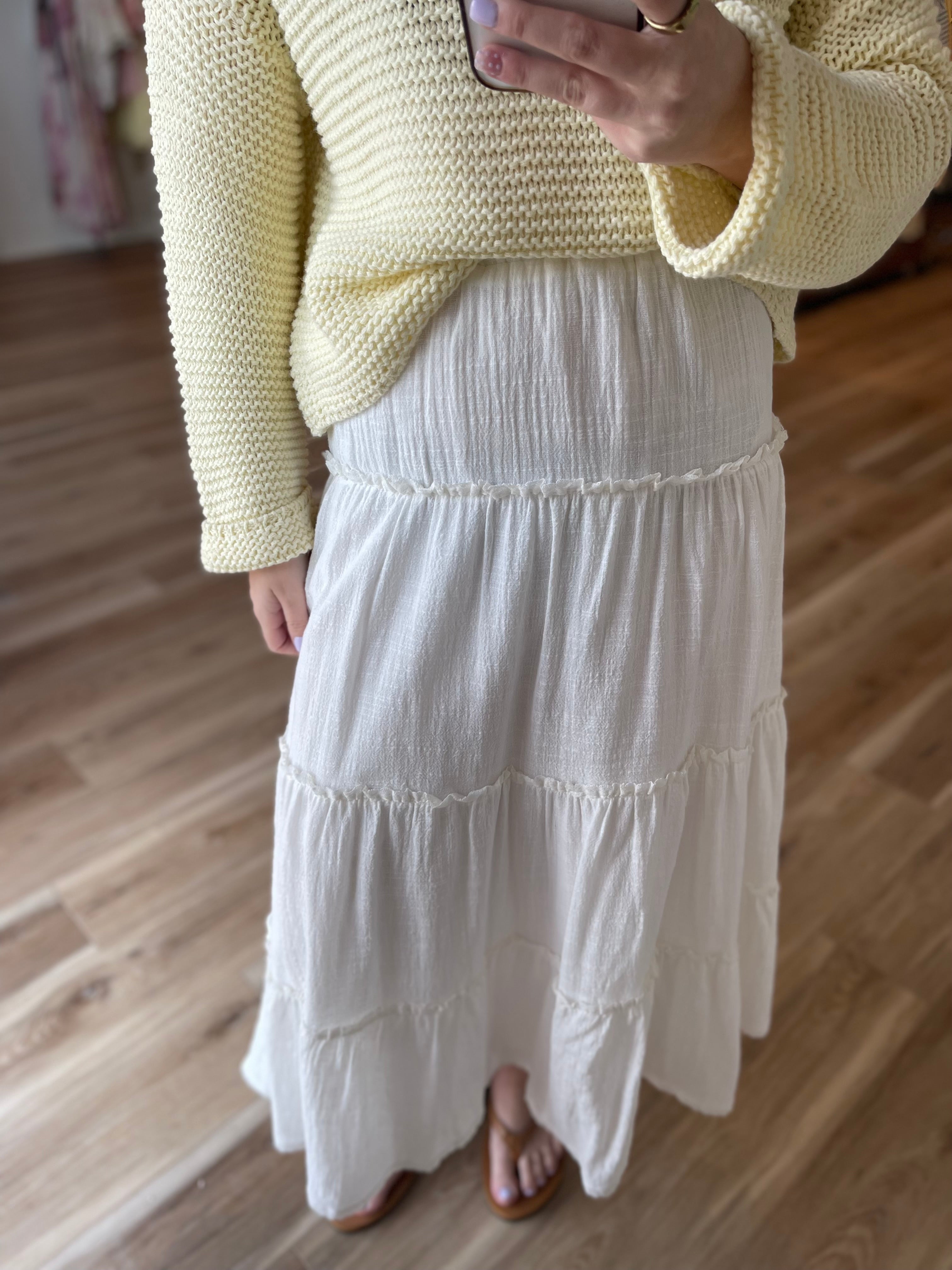 Brooke Tiered Maxi Skirt