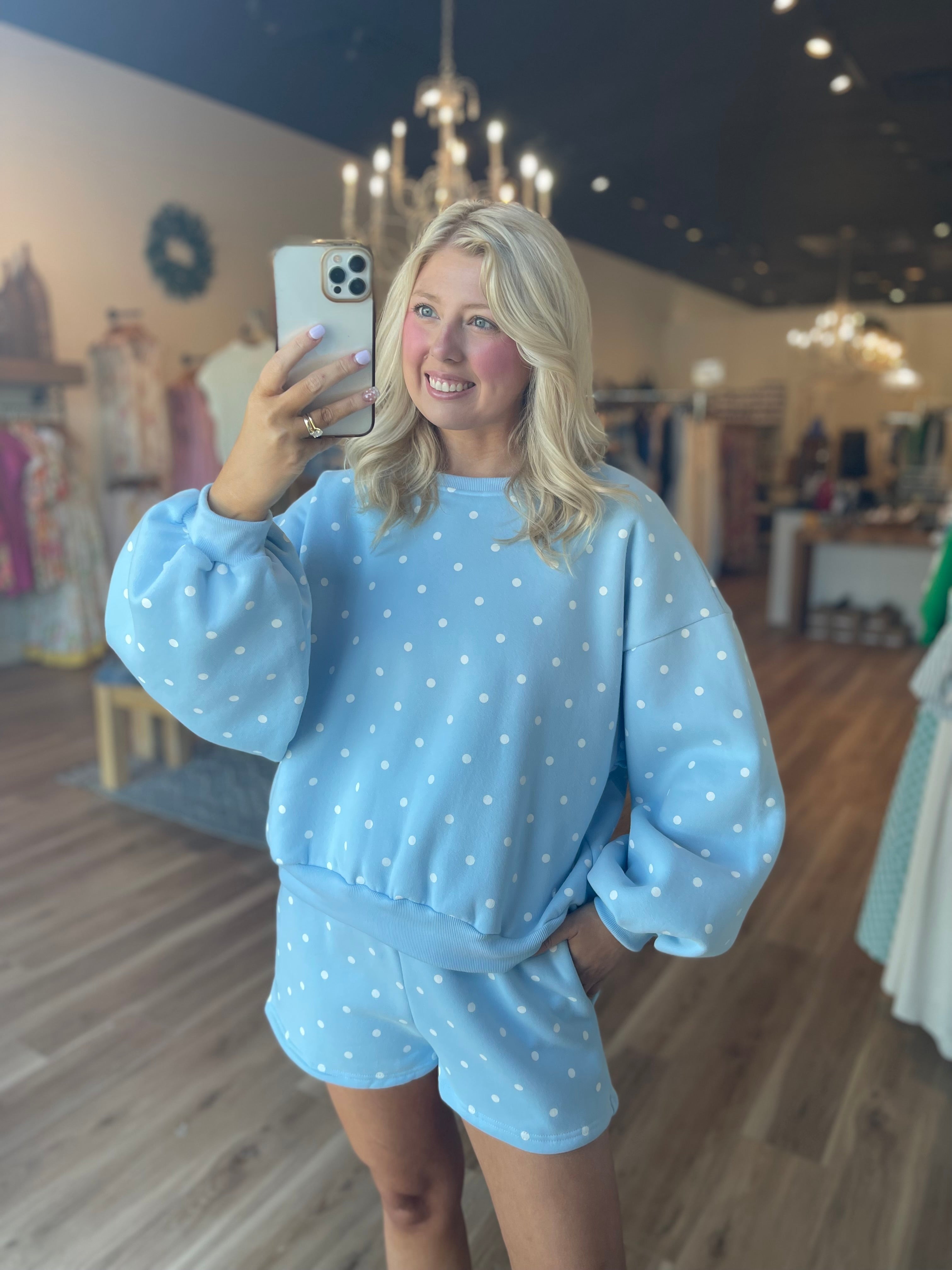 Polka Dot Fleece Set