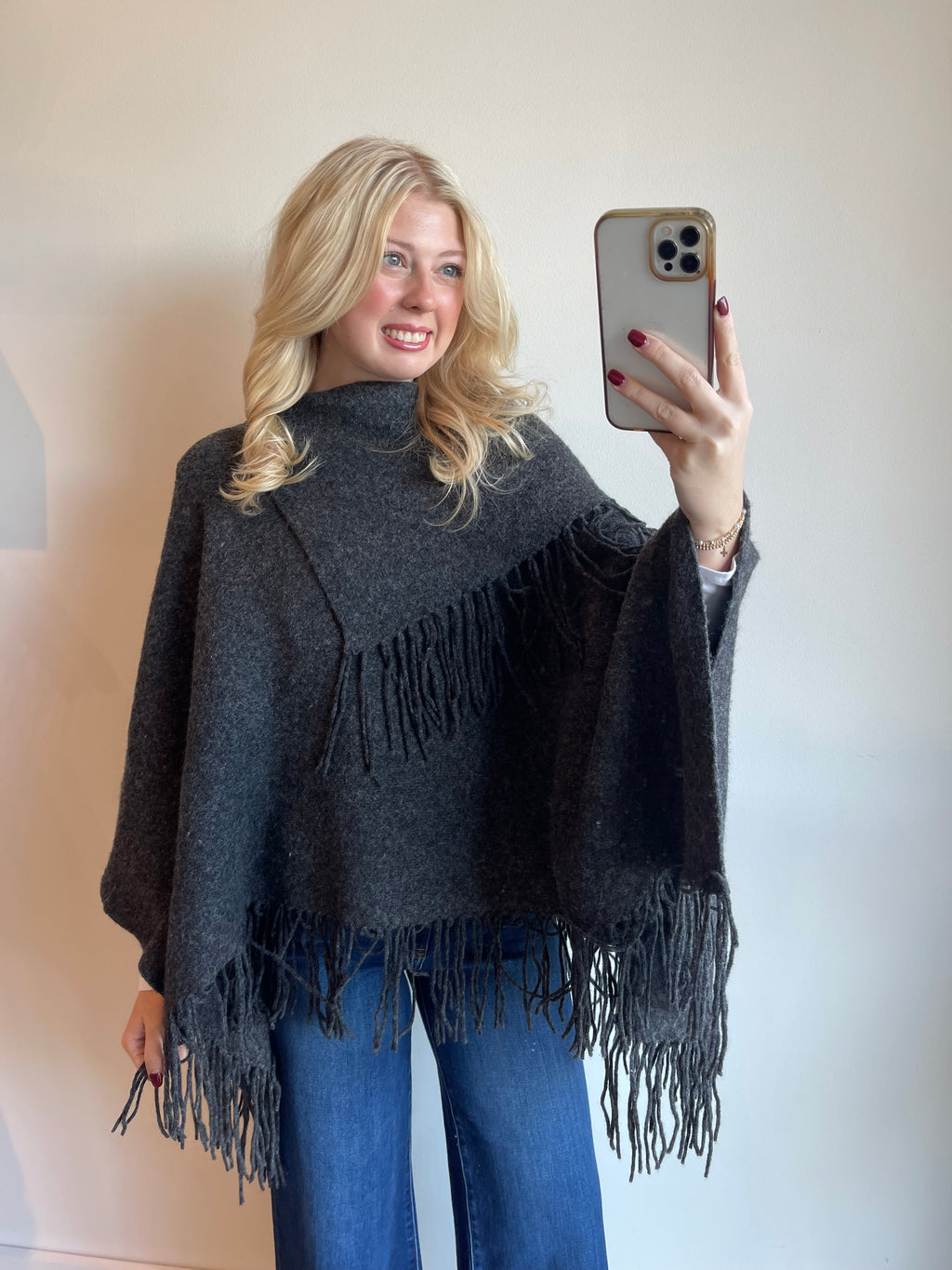 James Poncho Sweater