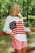American Flag Sweater