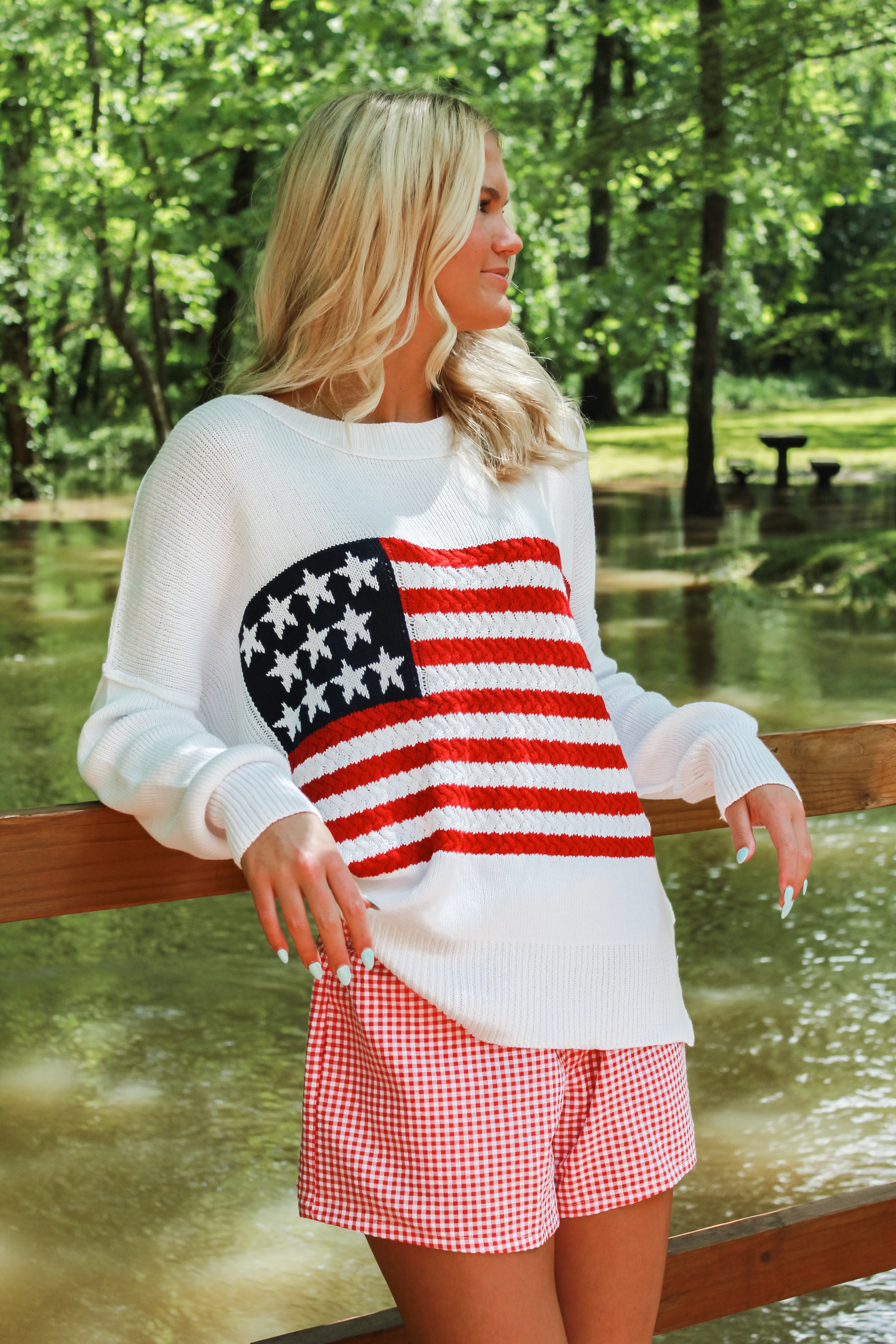 American Flag Sweater