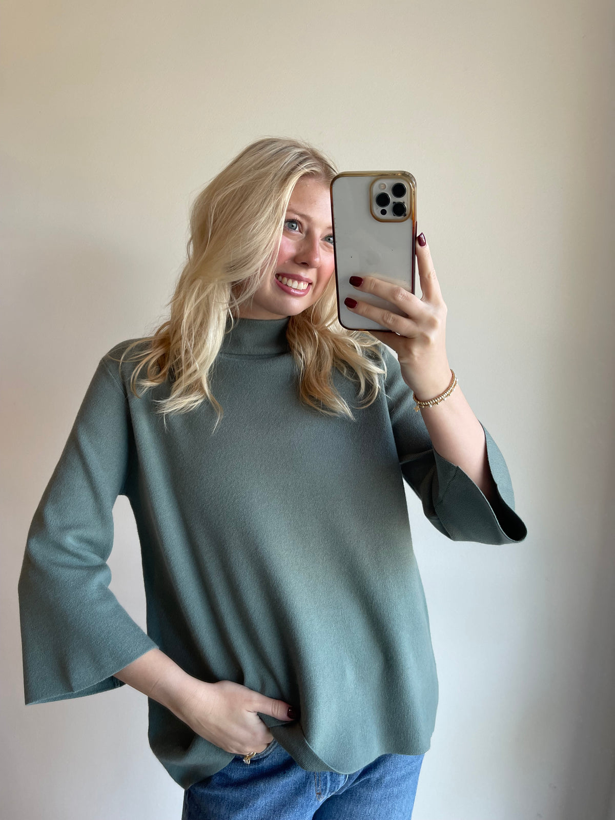 Ella Mock Neck Sweater