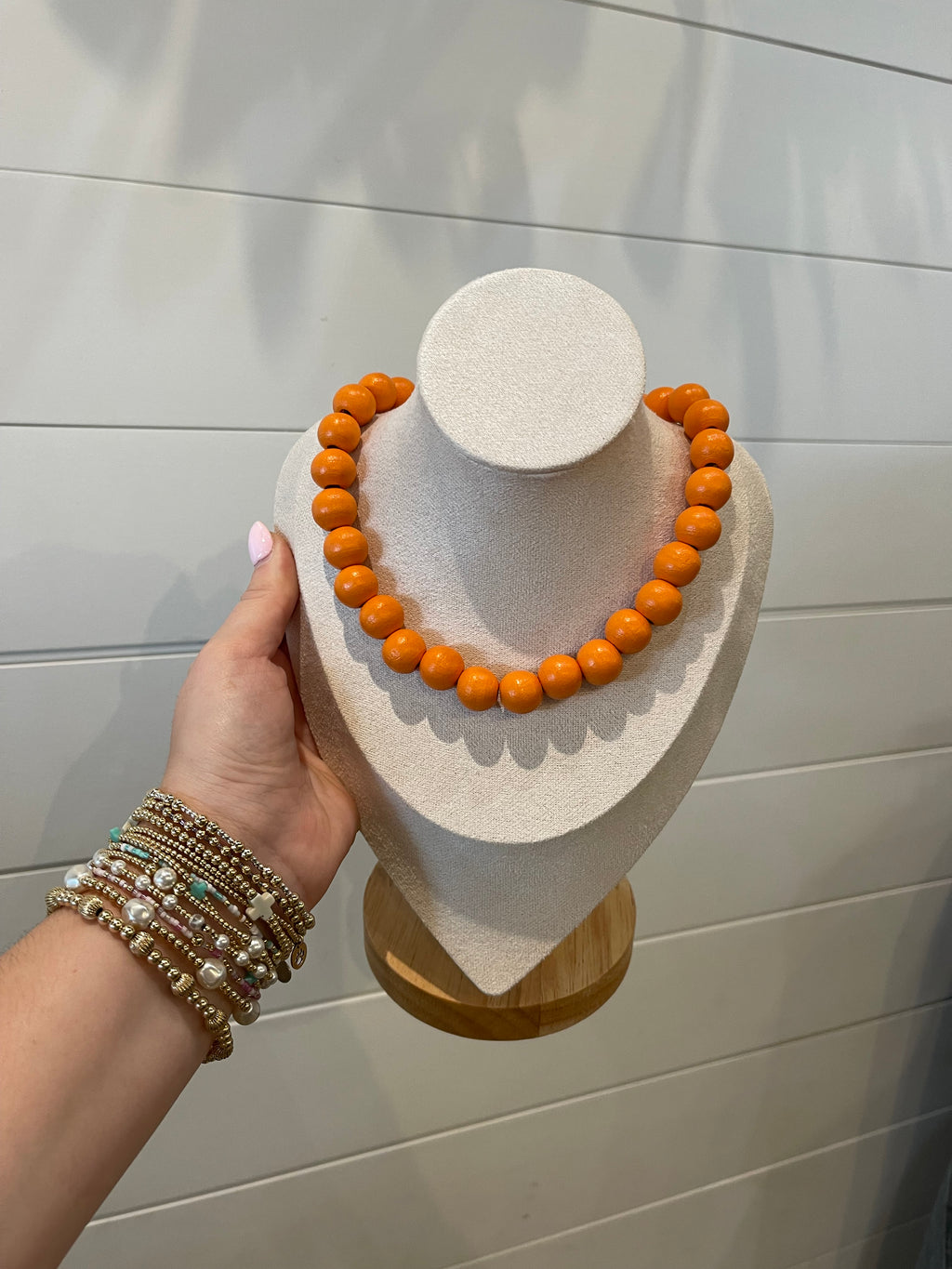 Wooden Beaded Necklace