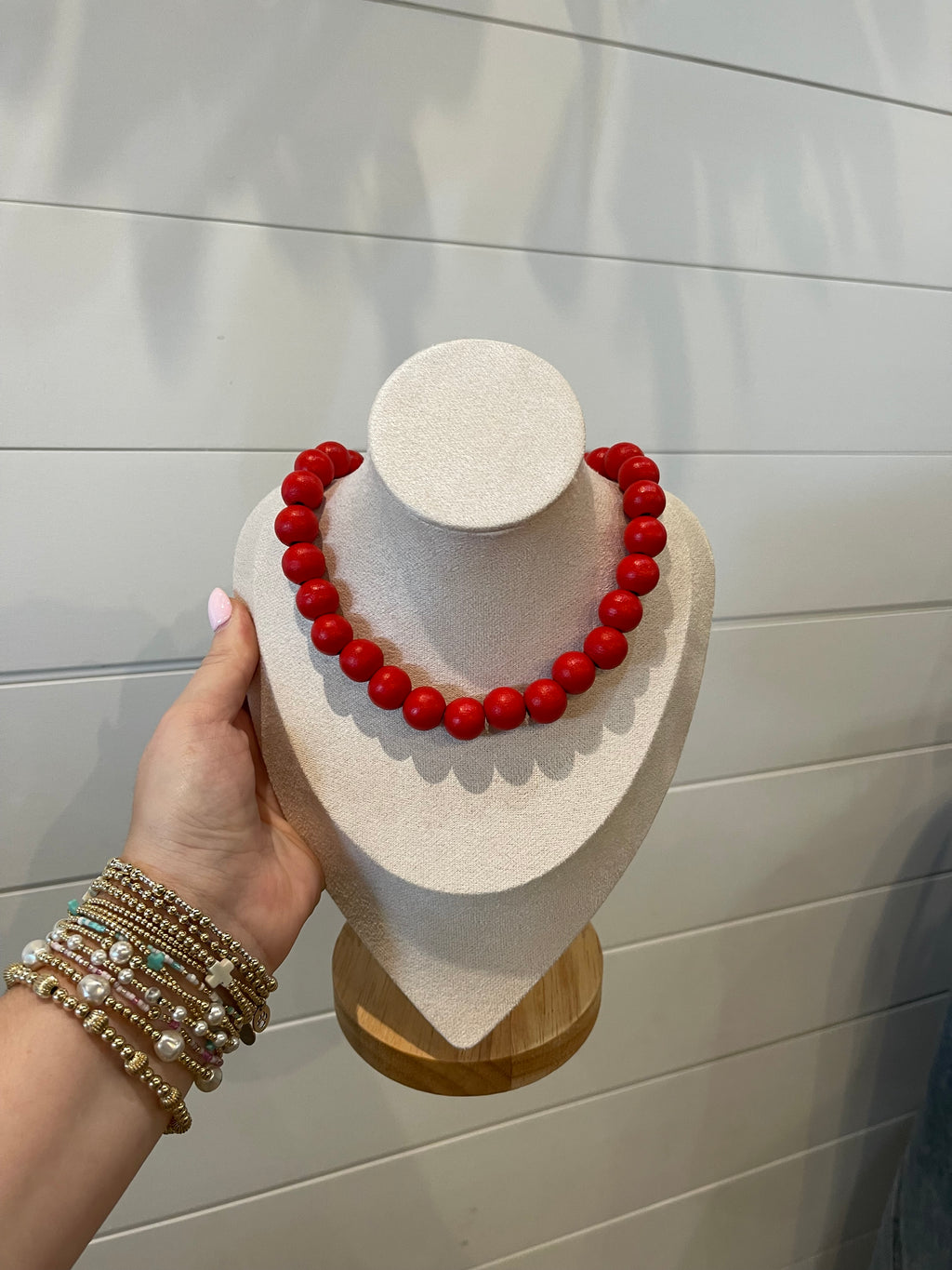 Wooden Beaded Necklace