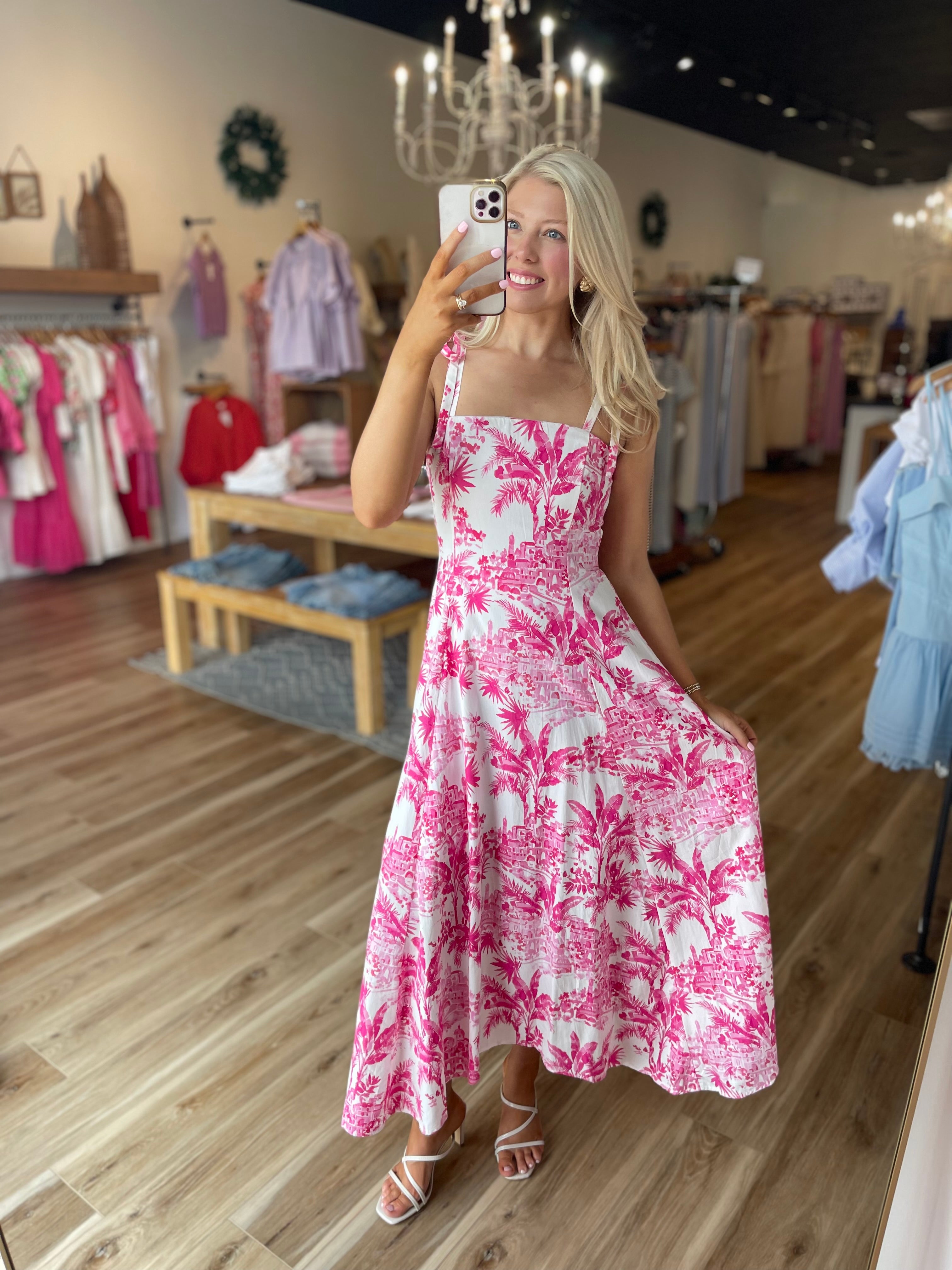 palm midi dress Palm Midi Dress – The Cotton Gin Boutique