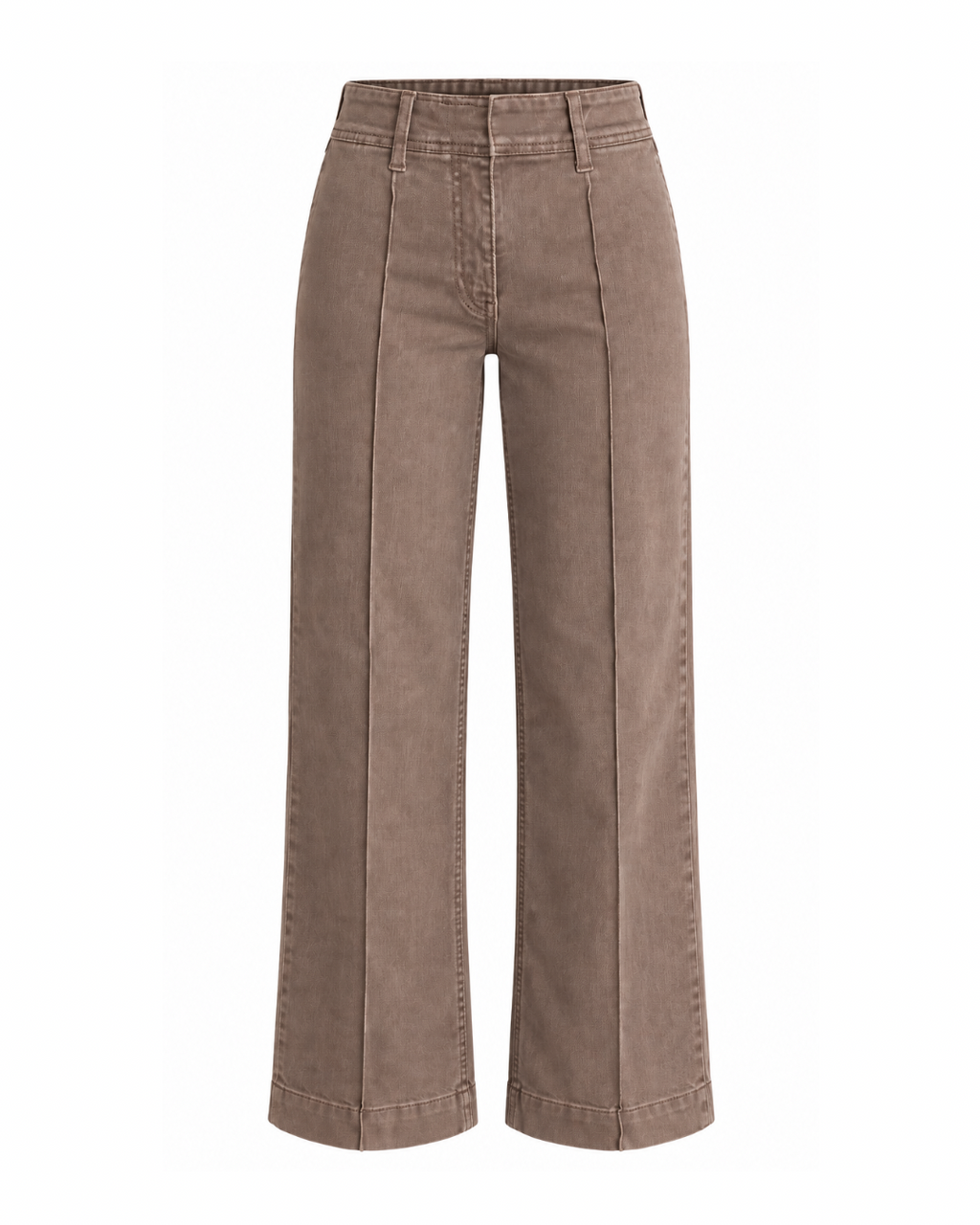 Twill Wide Leg Trousers
