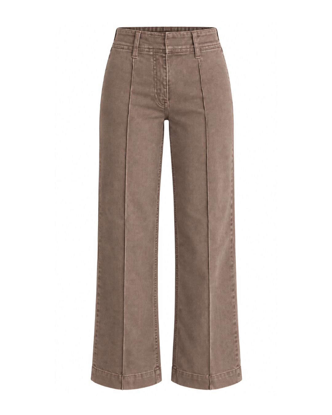 Twill Wide Leg Trousers