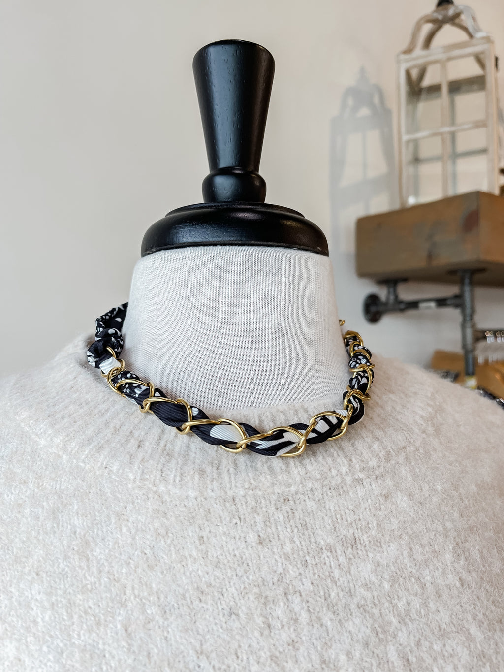 Luxe Chain Scarf Necklace