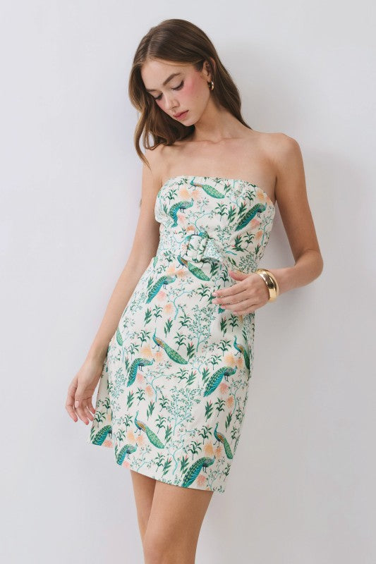 Peacock Mini Dress
