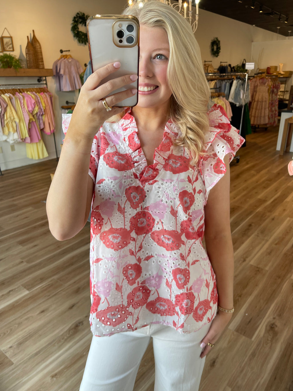 Millie Flutter Sleeve Top