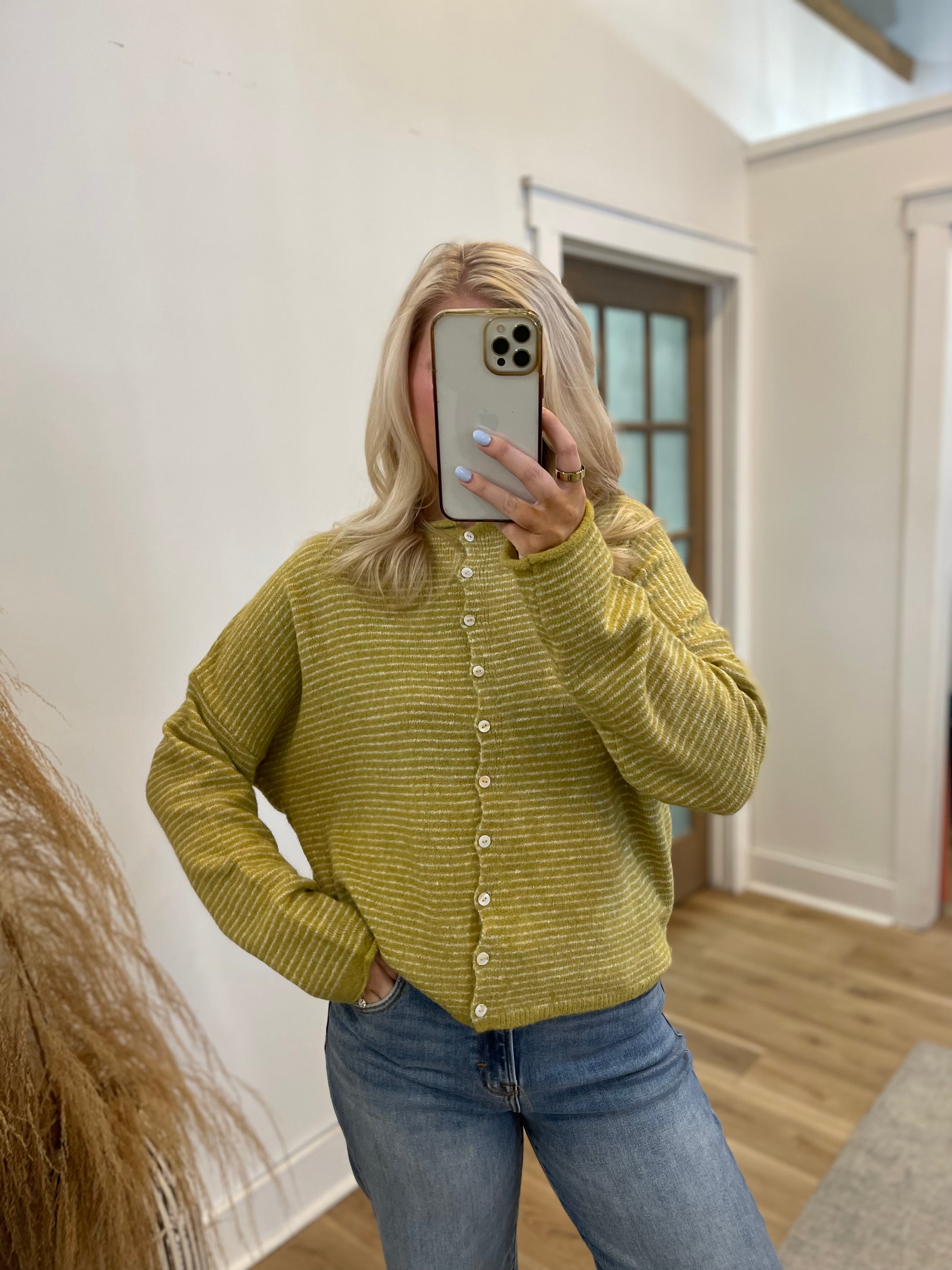 Ella Pin Stripe Cardigan