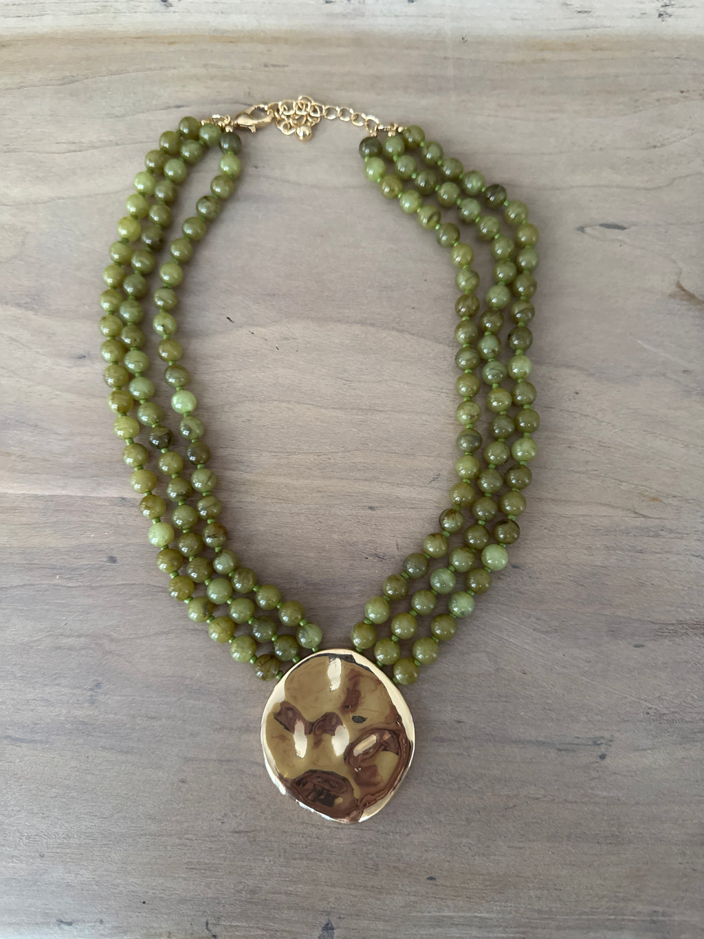Pendent Marble Bead Necklace