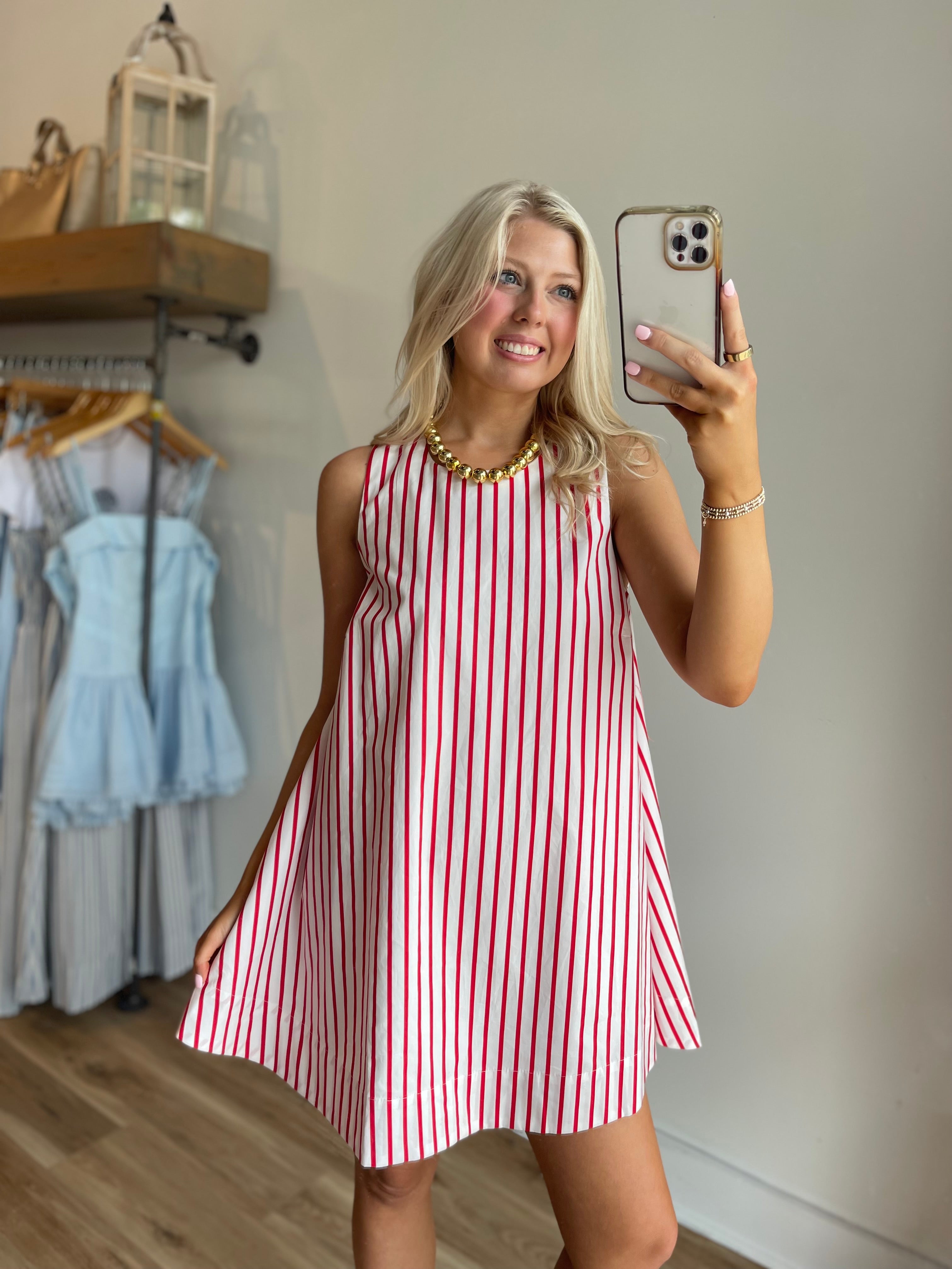 Riley Stripe Mini Dress