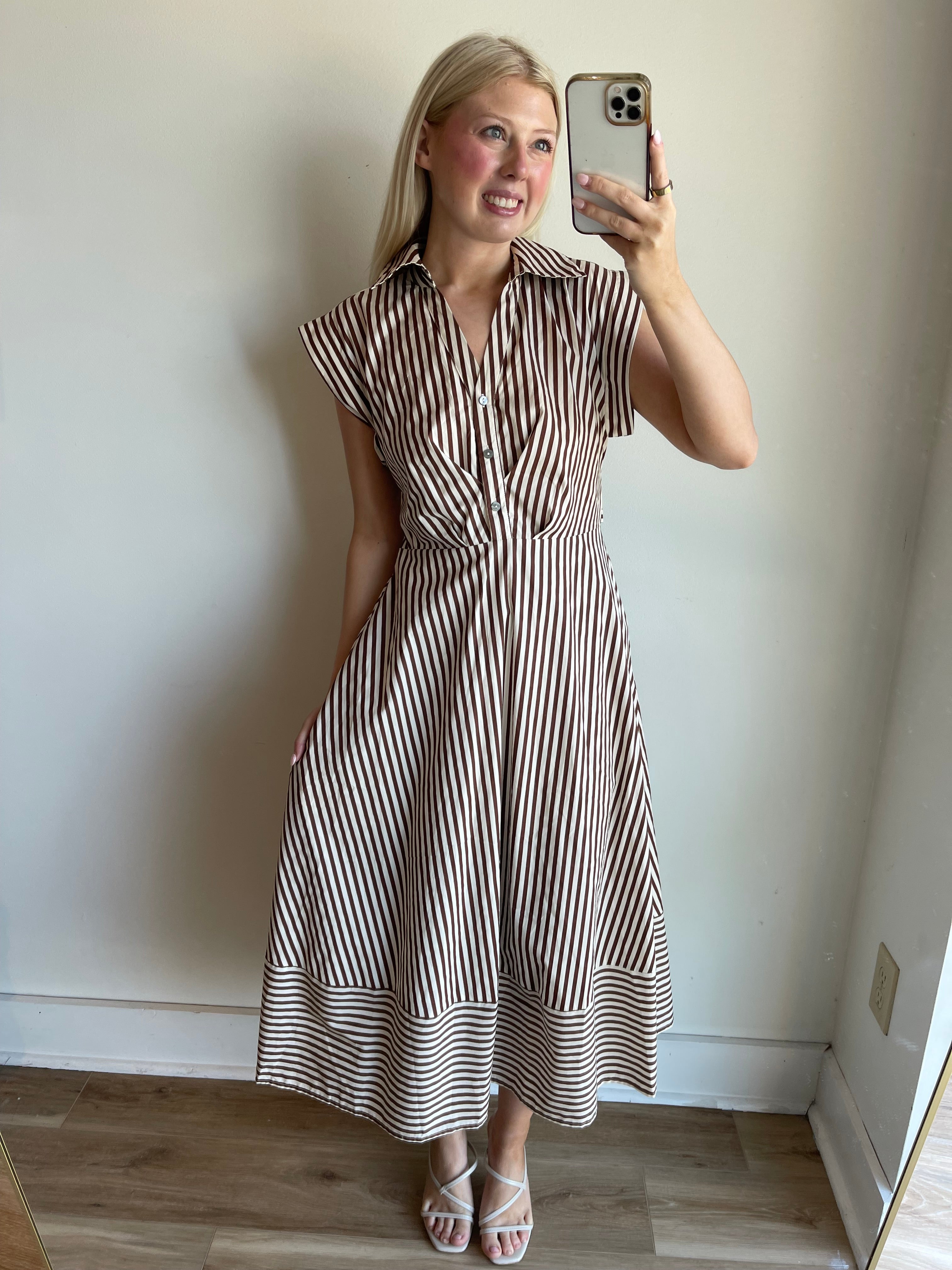 Raven Stripe Midi