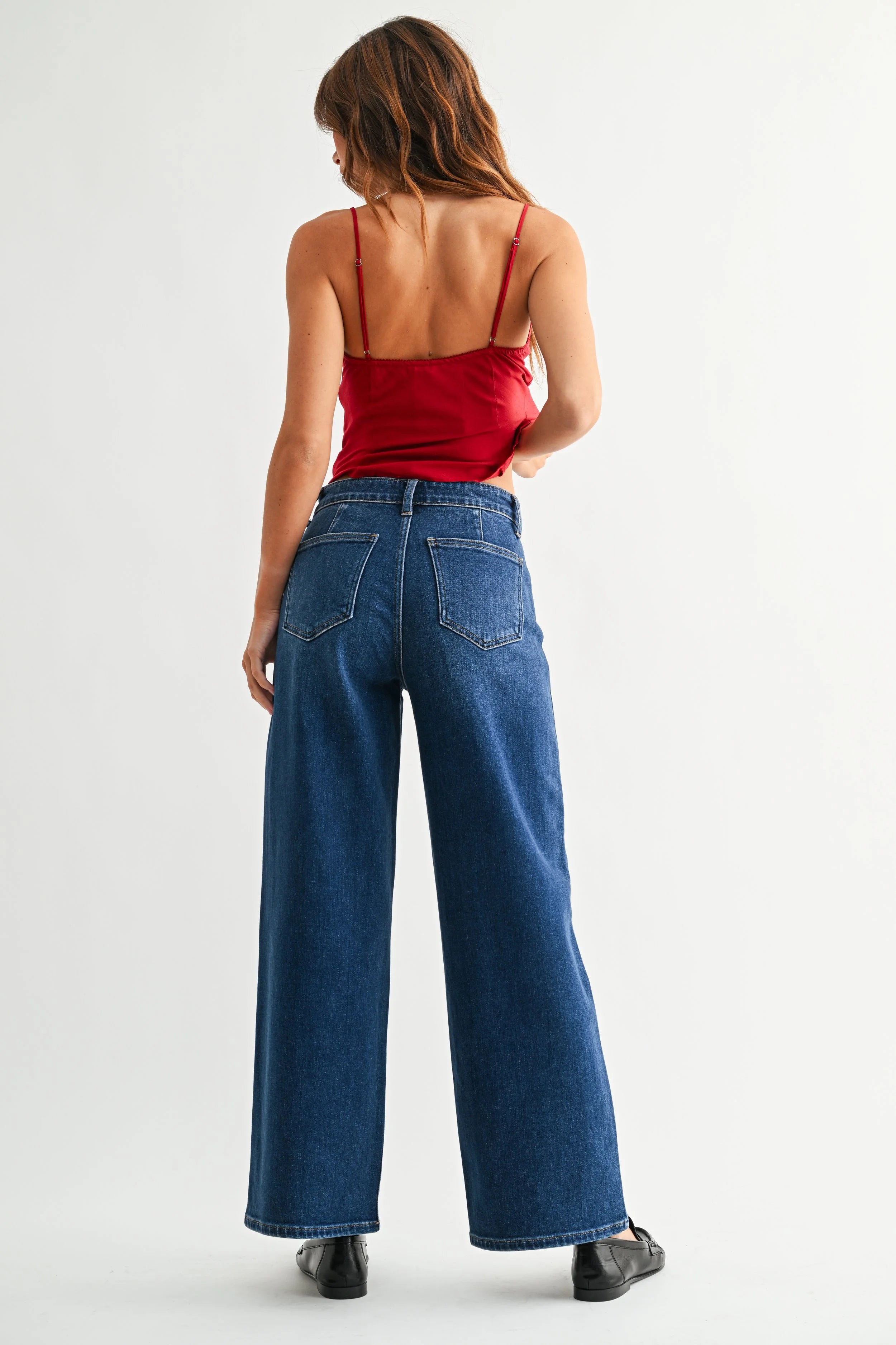 Hidden Pocket Denim Trousers