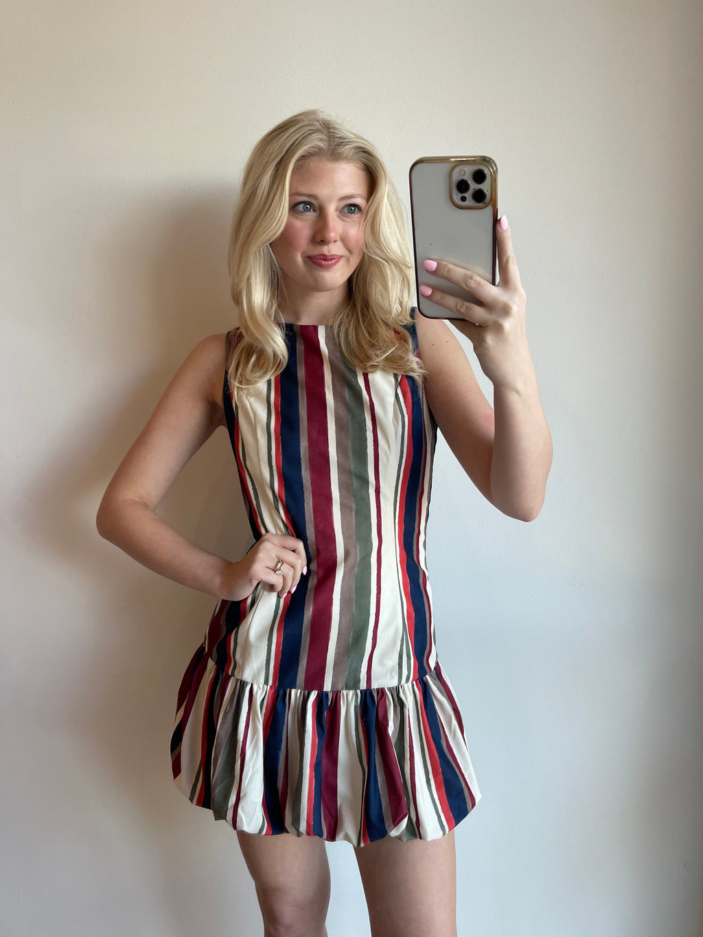 Luna Striped Mini Dress