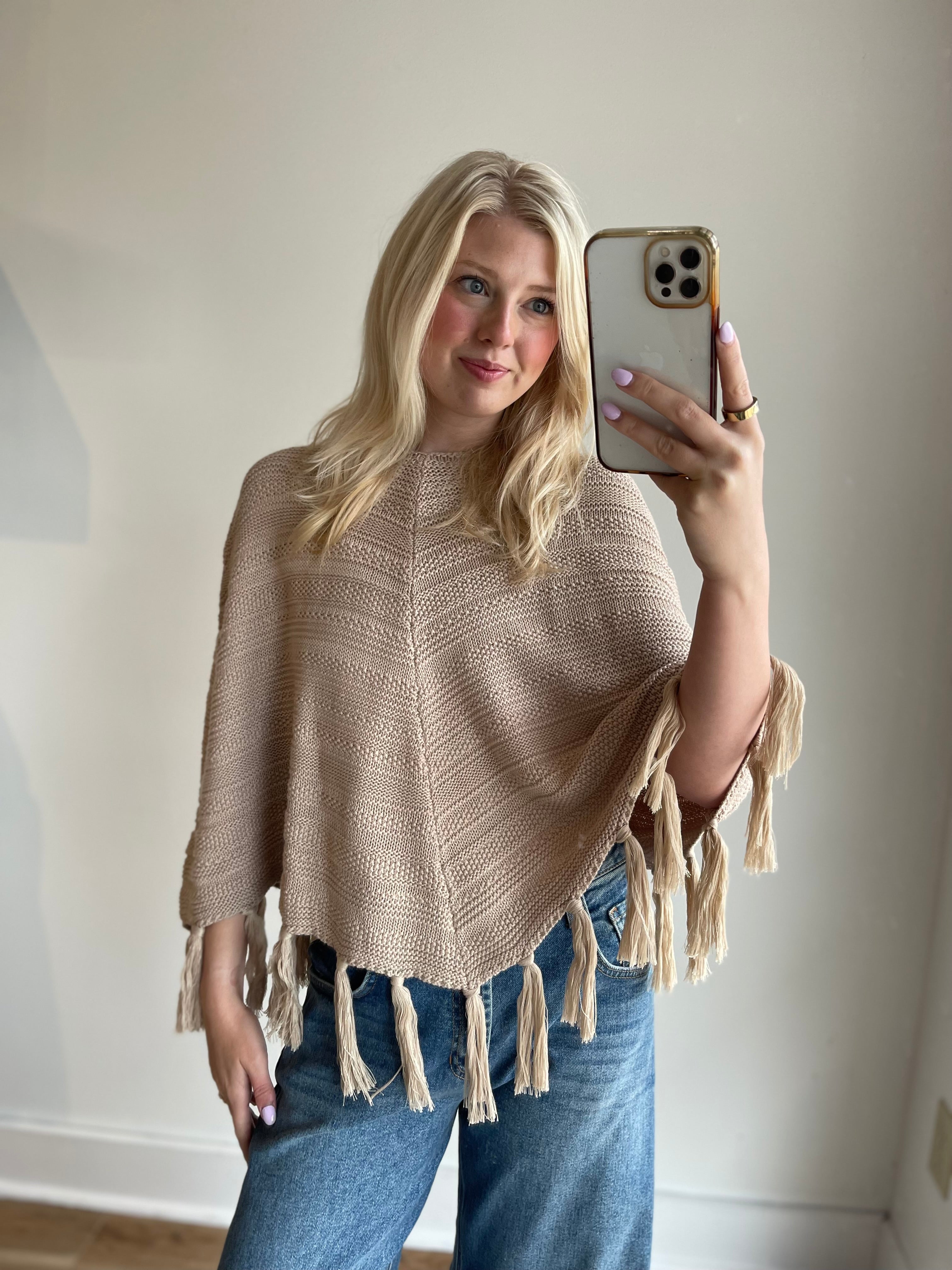 Porcha Knit Poncho