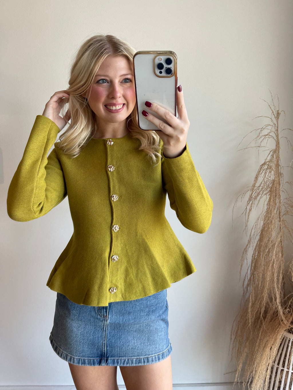 Layla Peplum Cardigan