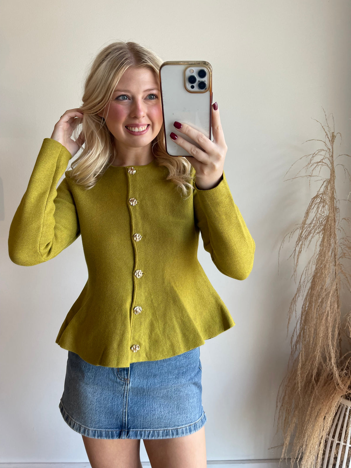 Layla Peplum Cardigan