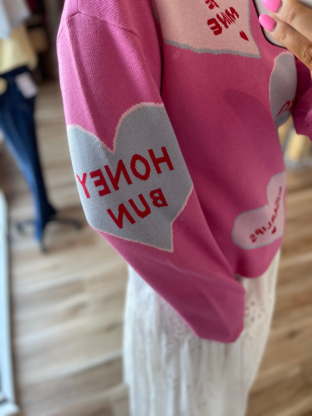 Valeny Candy Heart Sweater