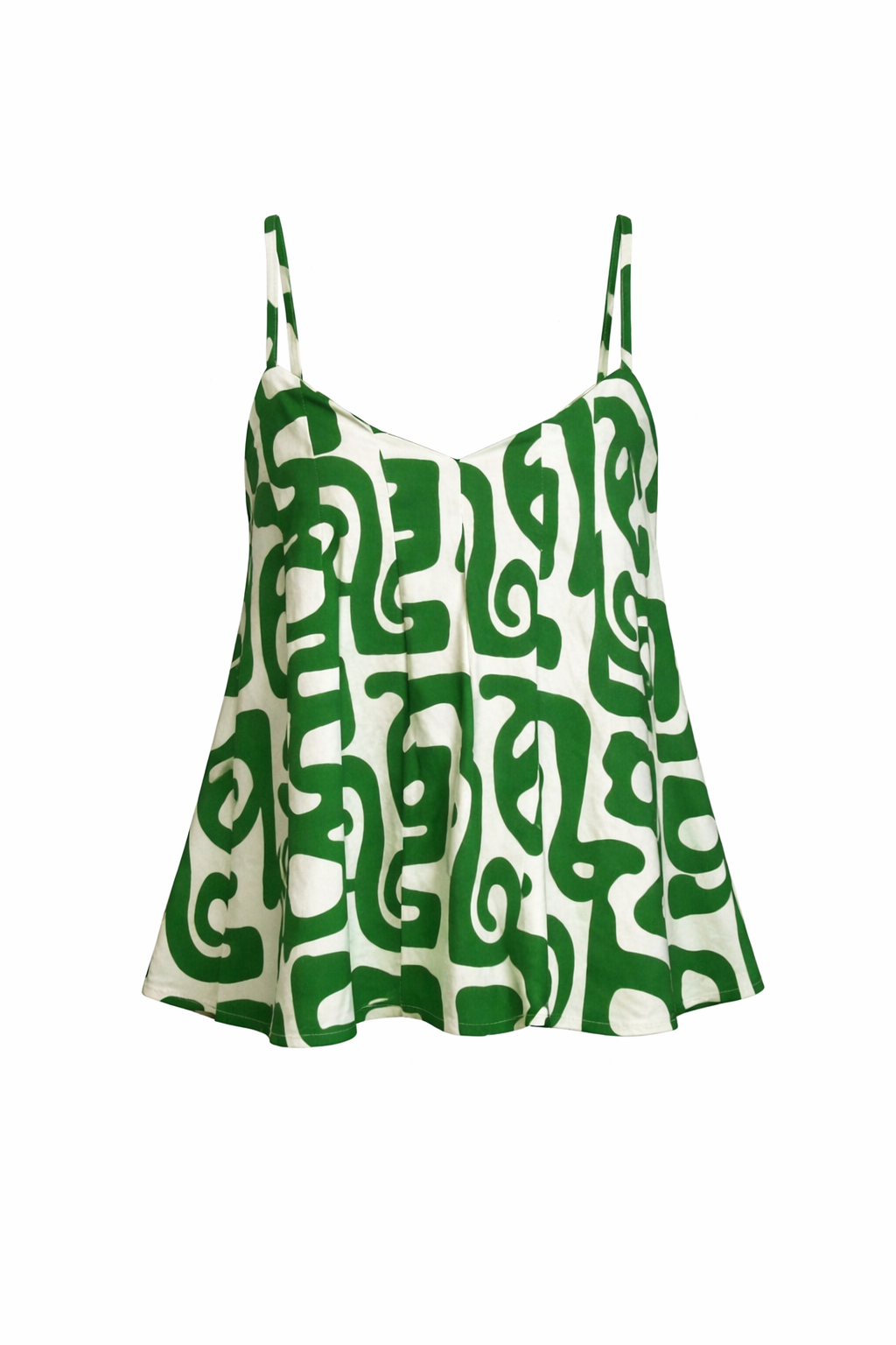 Geo Pleated Top