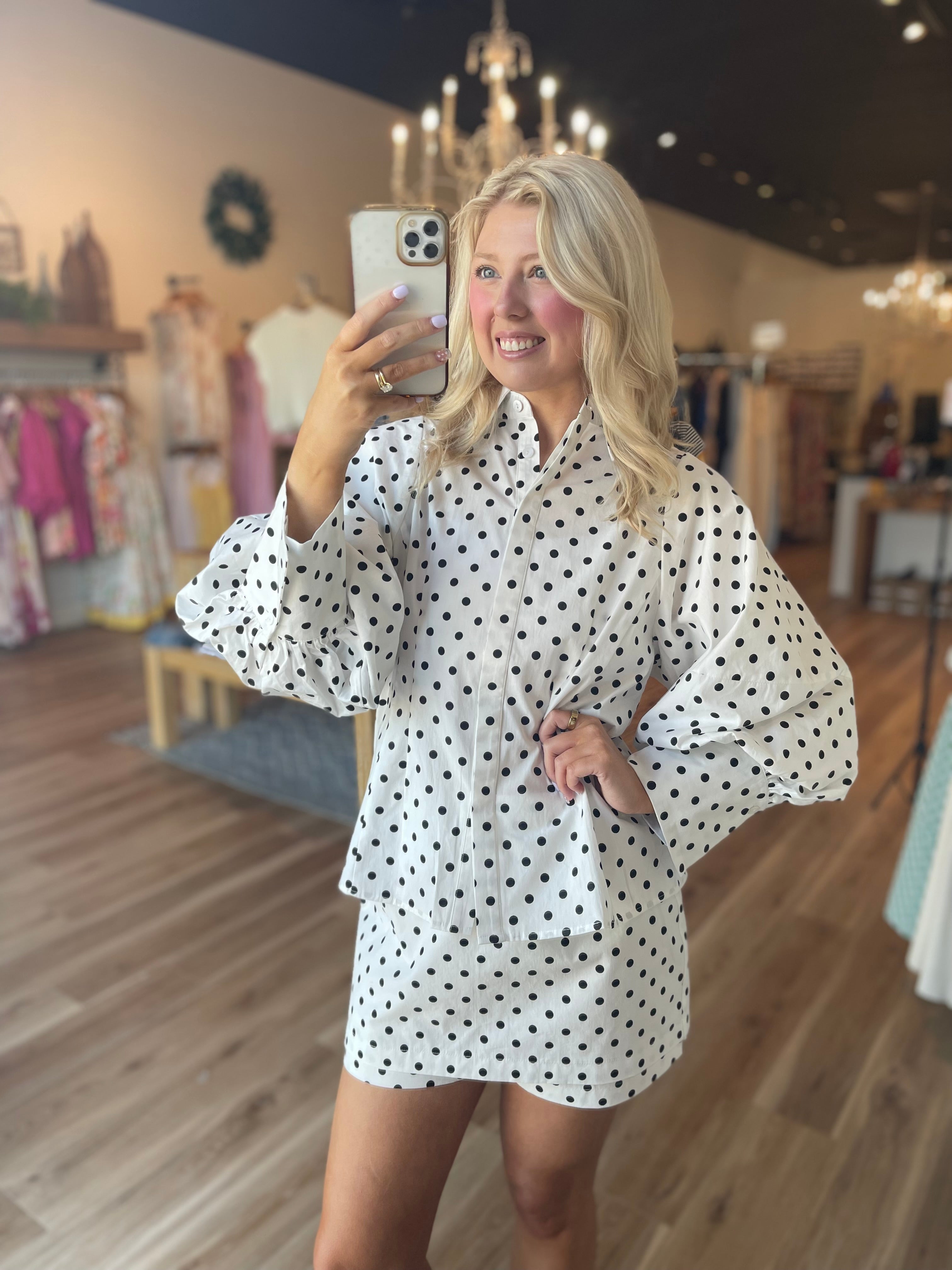 Frankie Polka Dot Skort