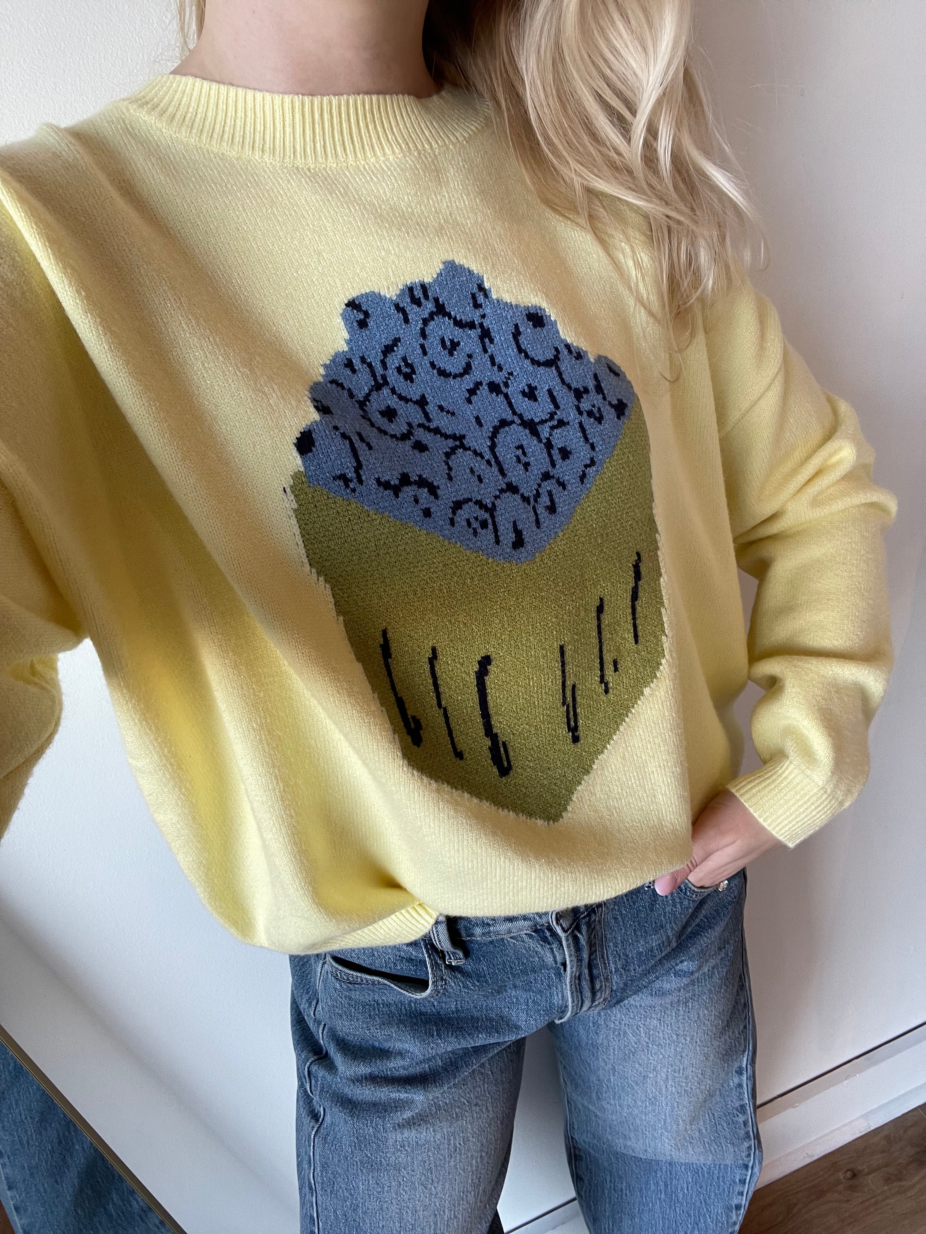Blueberry Basket Sweater