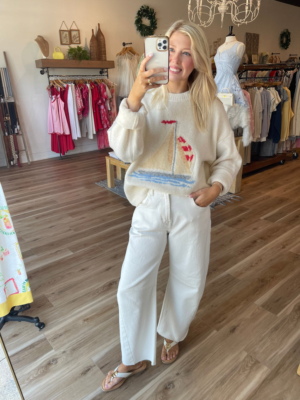 Sailboat Knit Sweater