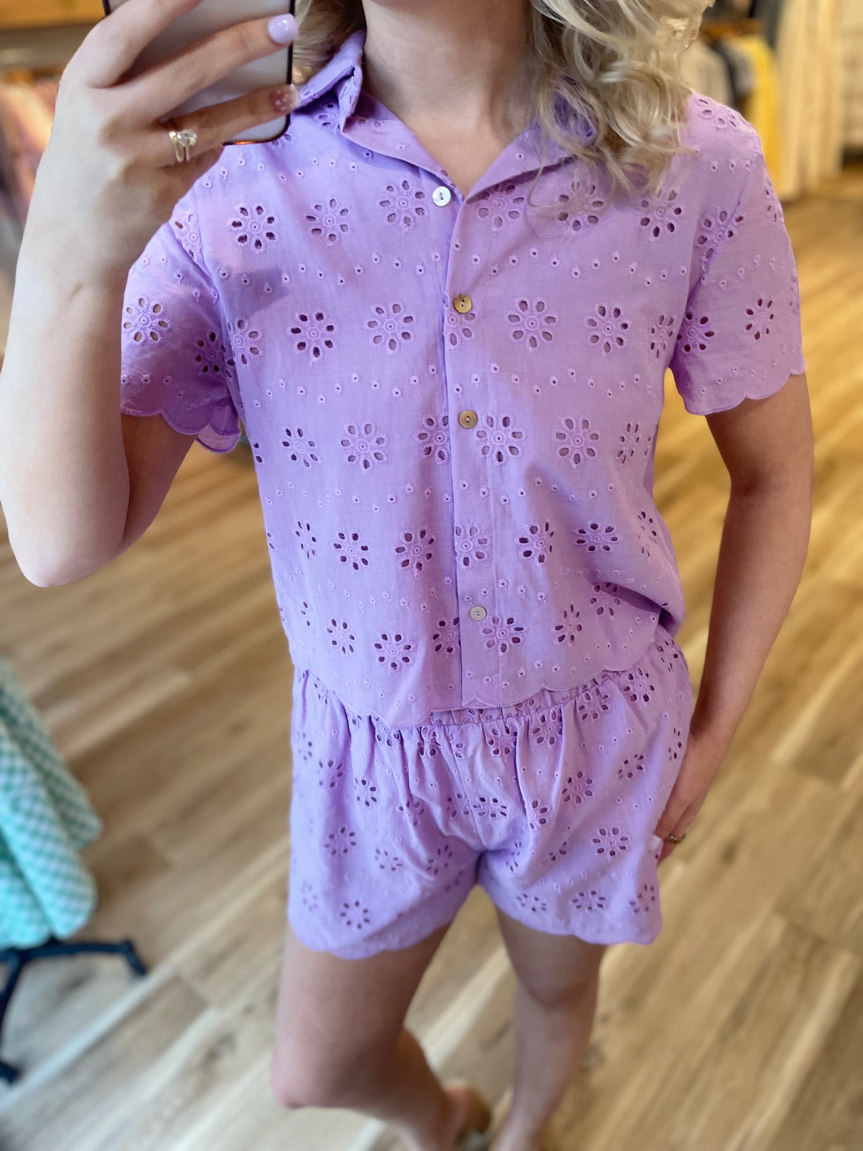 Scottie Eyelet Shorts