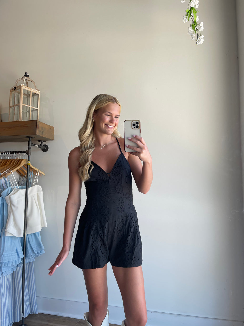 Celeste Eyelet Romper