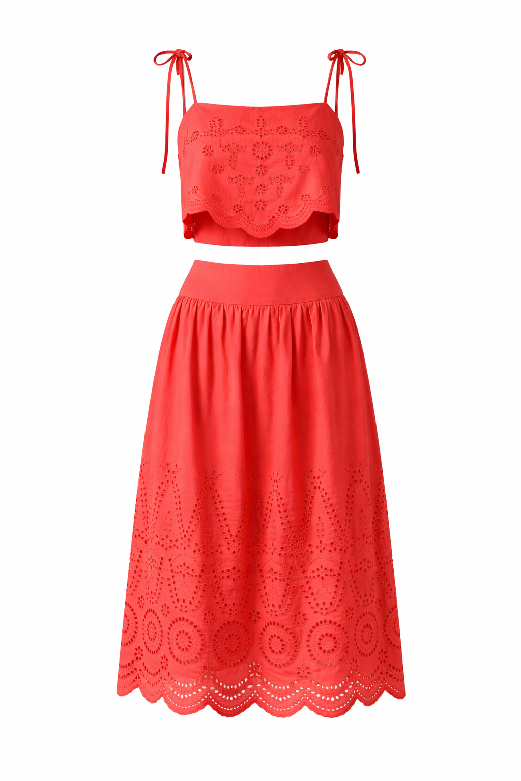 Ashley Eyelet Skirt Set