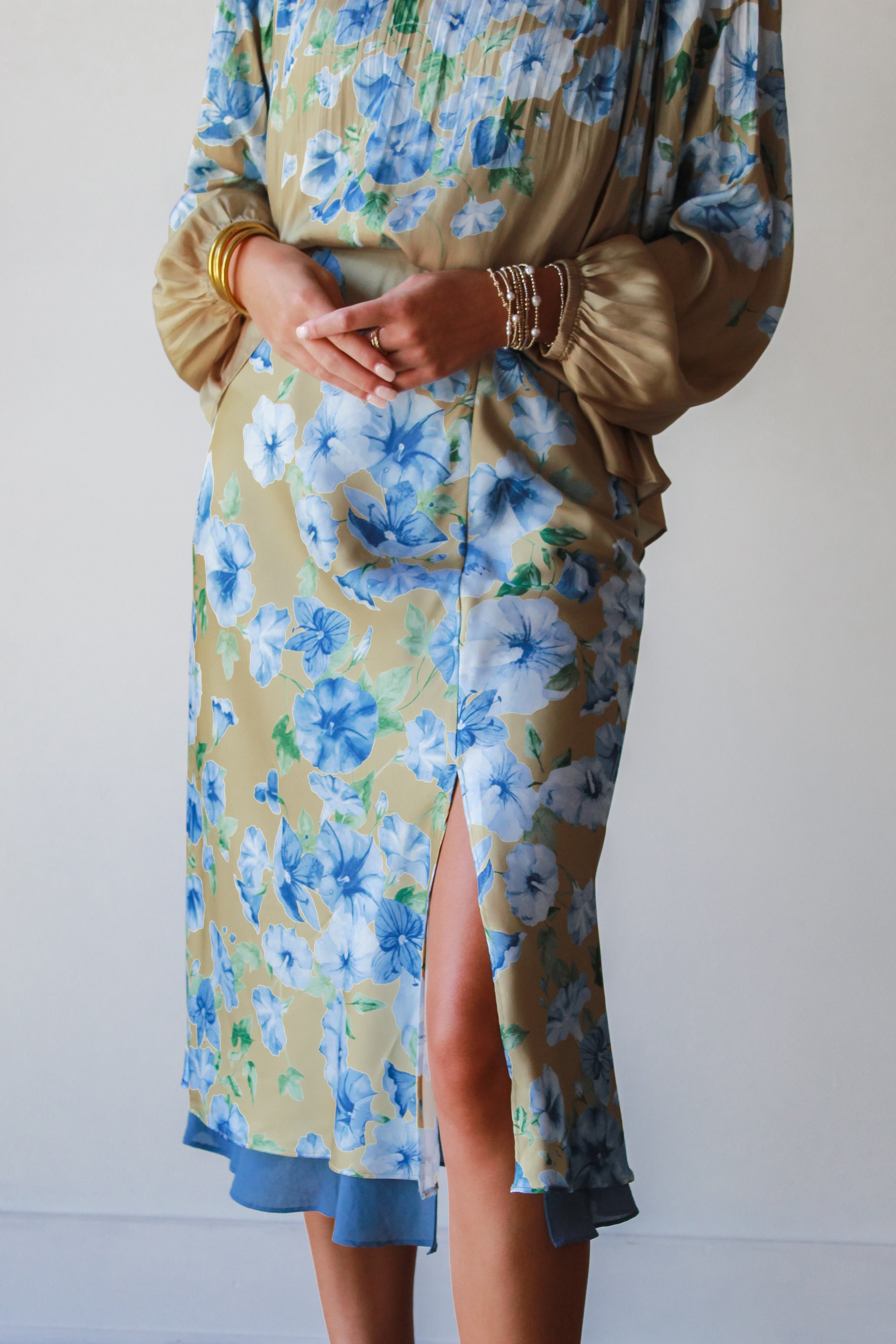 Estelle Layered Midi Skirt